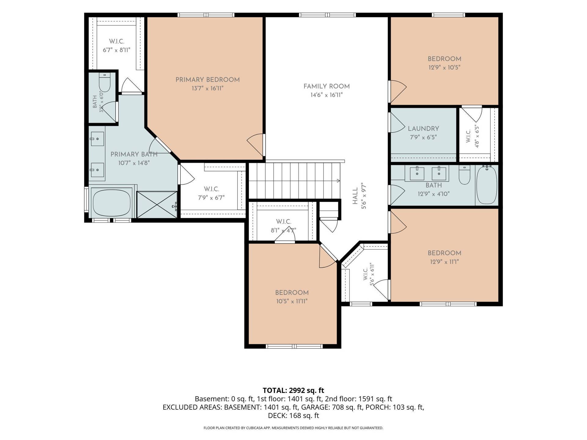 16197 Europa Avenue N, Hugo, MN 55038 Upper level floor plan
