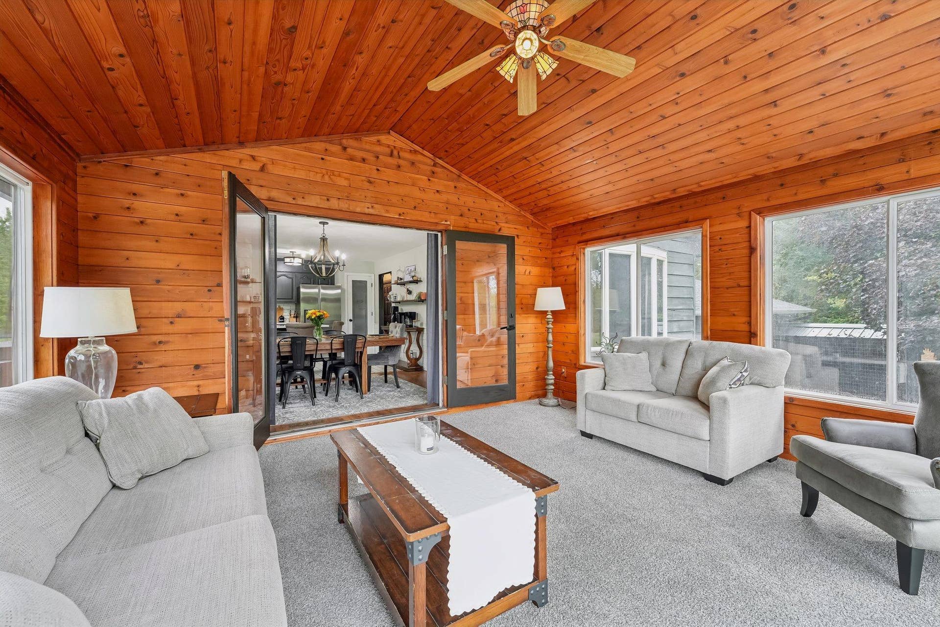 1252 Rolling Hills Trail, Hudson, WI 54016 Sunroom looking into dining room