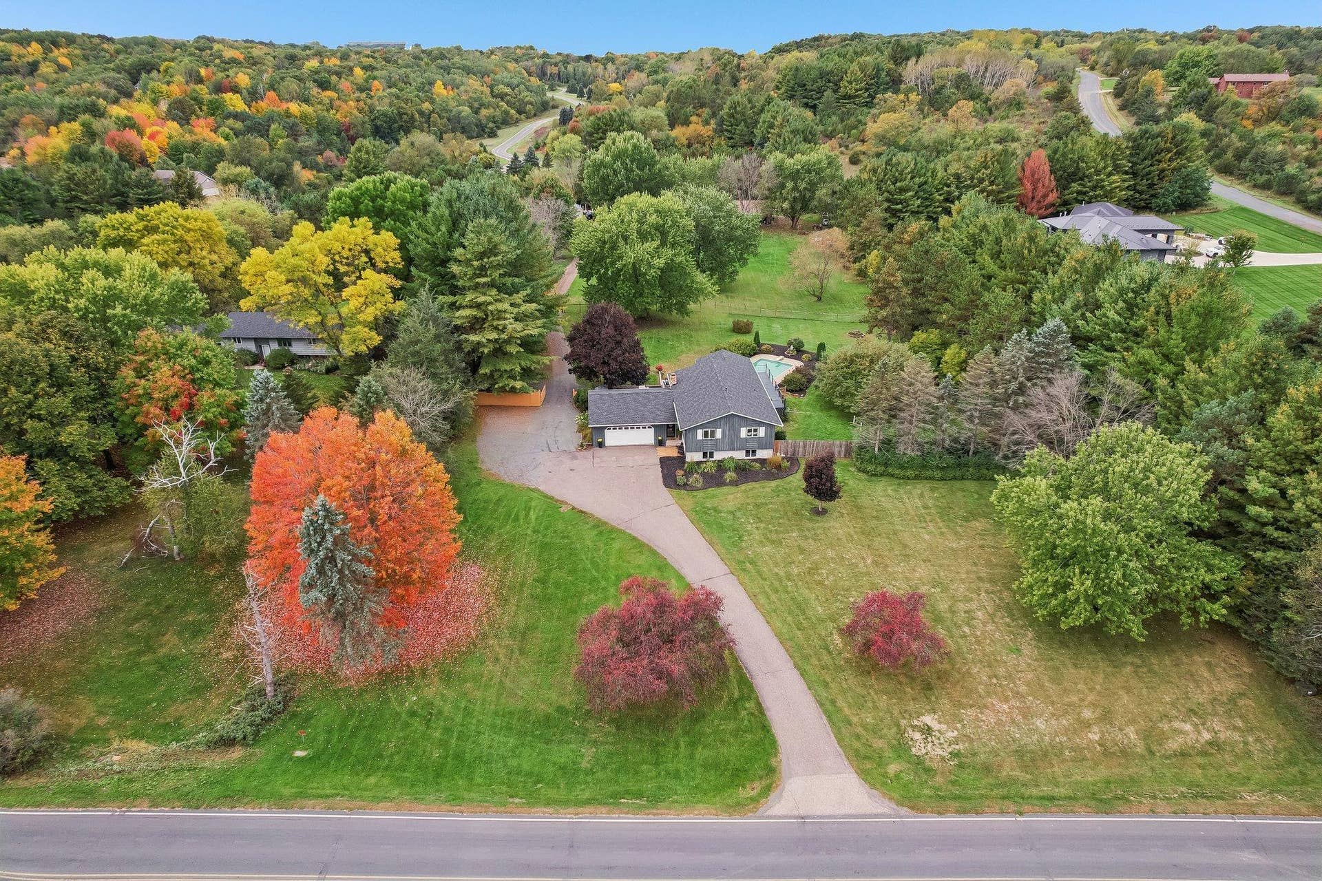 1252 Rolling Hills Trail, Hudson, WI 54016 Aerial view of home