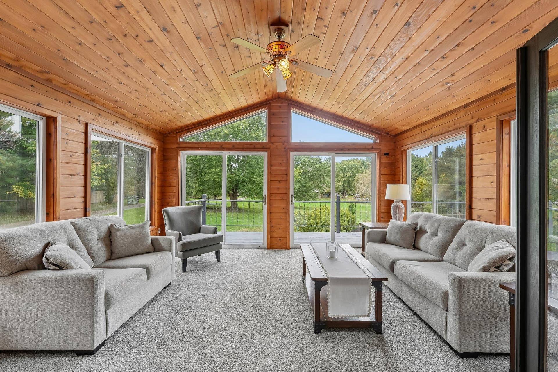 1252 Rolling Hills Trail, Hudson, WI 54016 Sunroom walks out to deck
