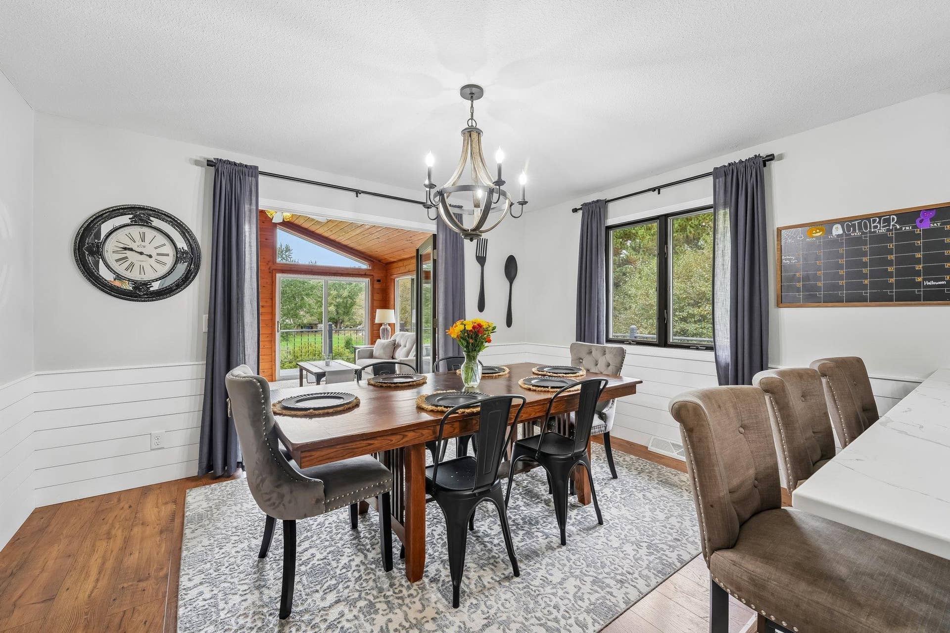 1252 Rolling Hills Trail, Hudson, WI 54016 Dining room to sunroom