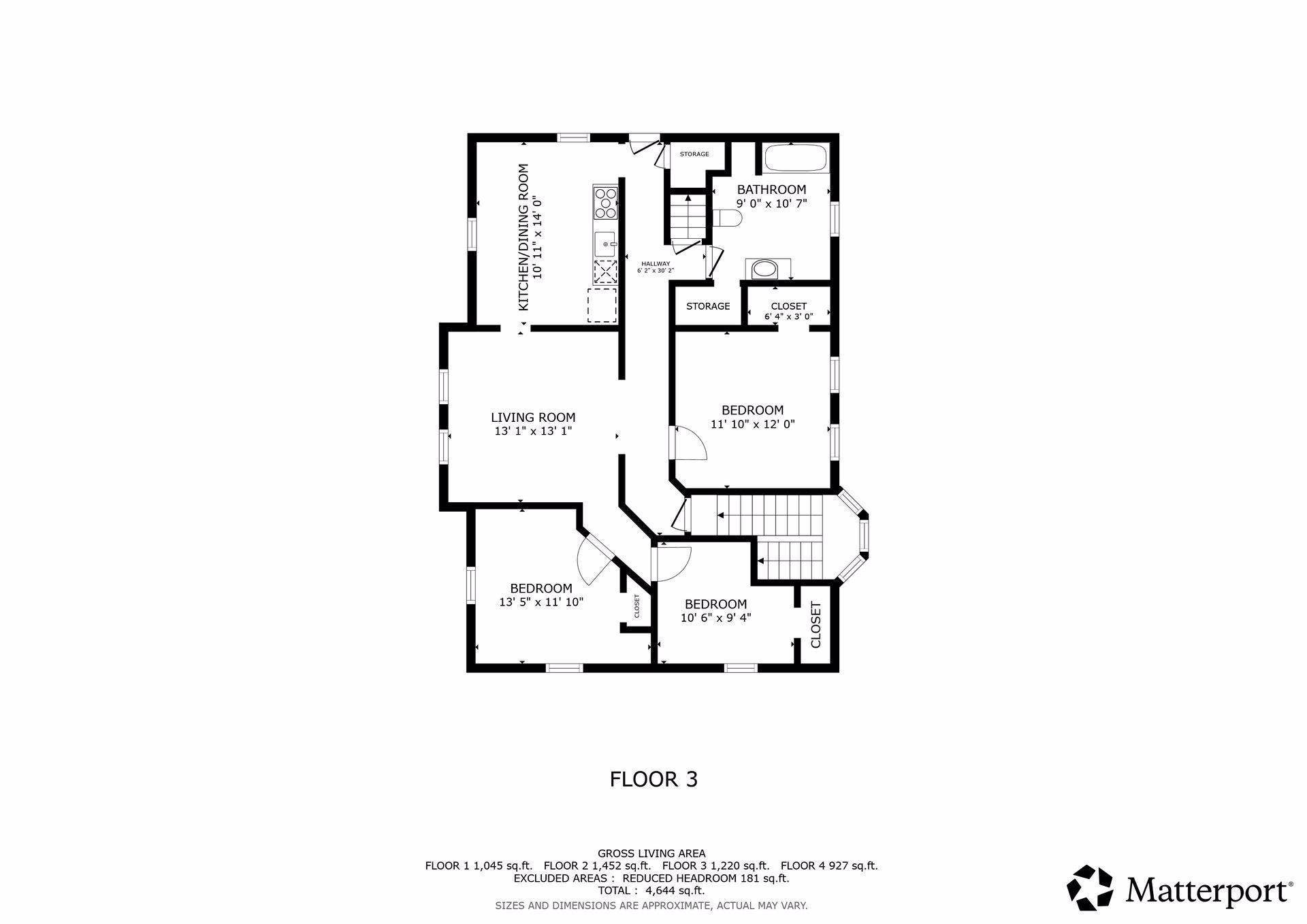 3212 Park Avenue, 11, Minneapolis, MN 55407 Floor Plan