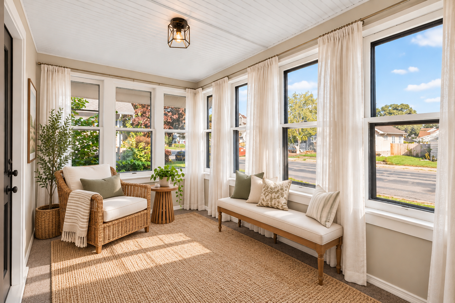 Virtually Staged Front Porch