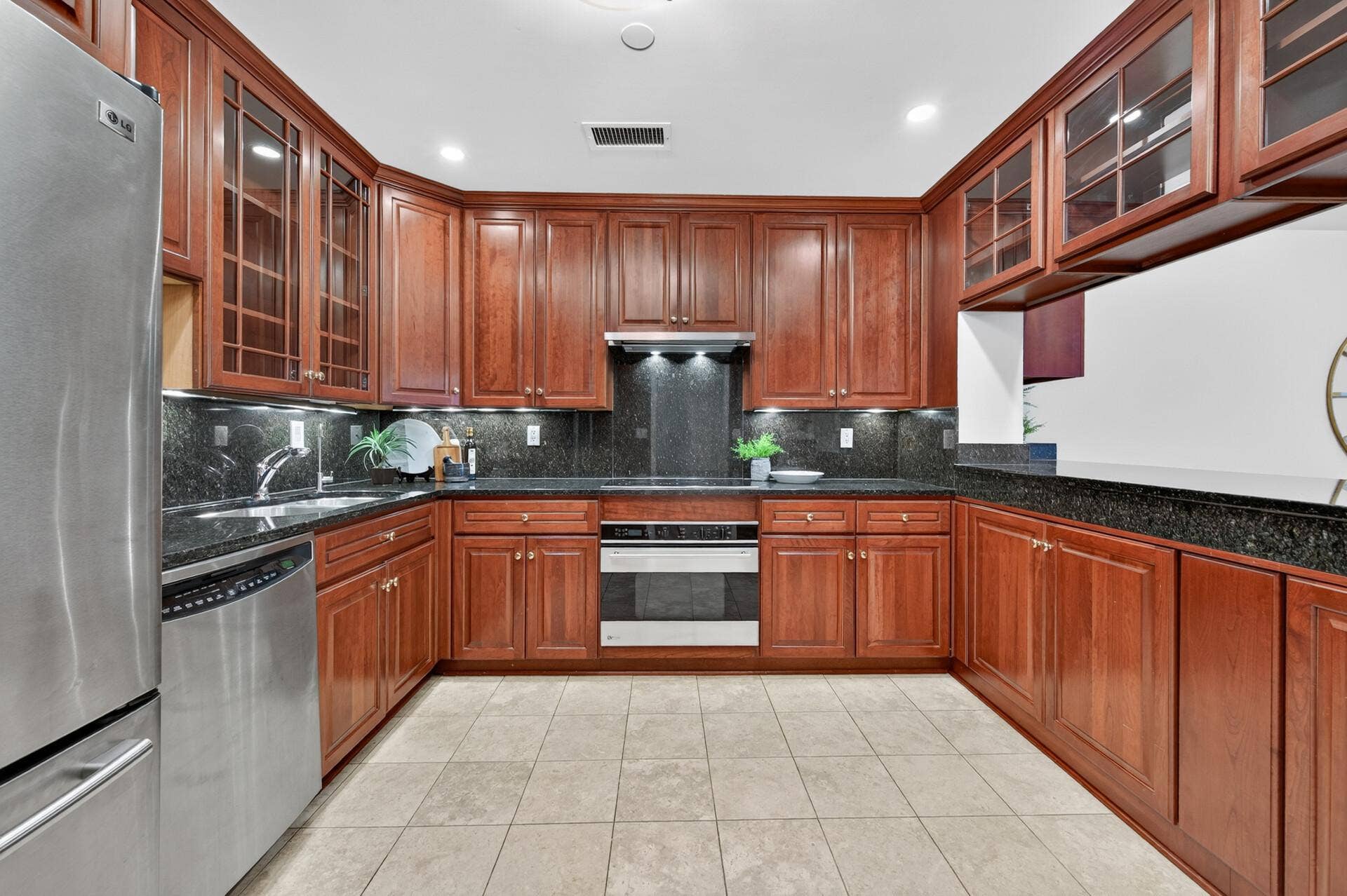 100 2nd Street SE, #406, 50, Minneapolis, MN 55414 Beautiful Custom Kitchen with Cherry Cabinets