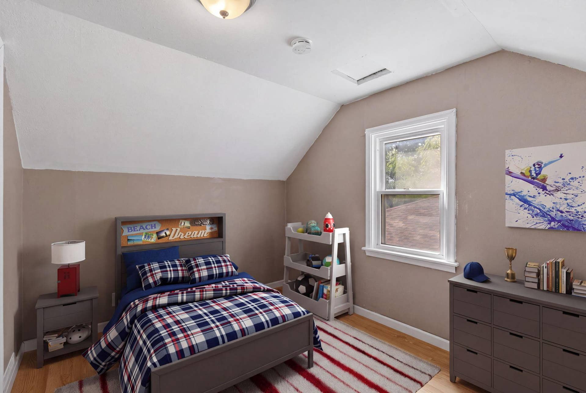 906 Sherwood Avenue, 98, Saint Paul, MN 55106 Smaller Upper Level Bedroom Virtually Staged