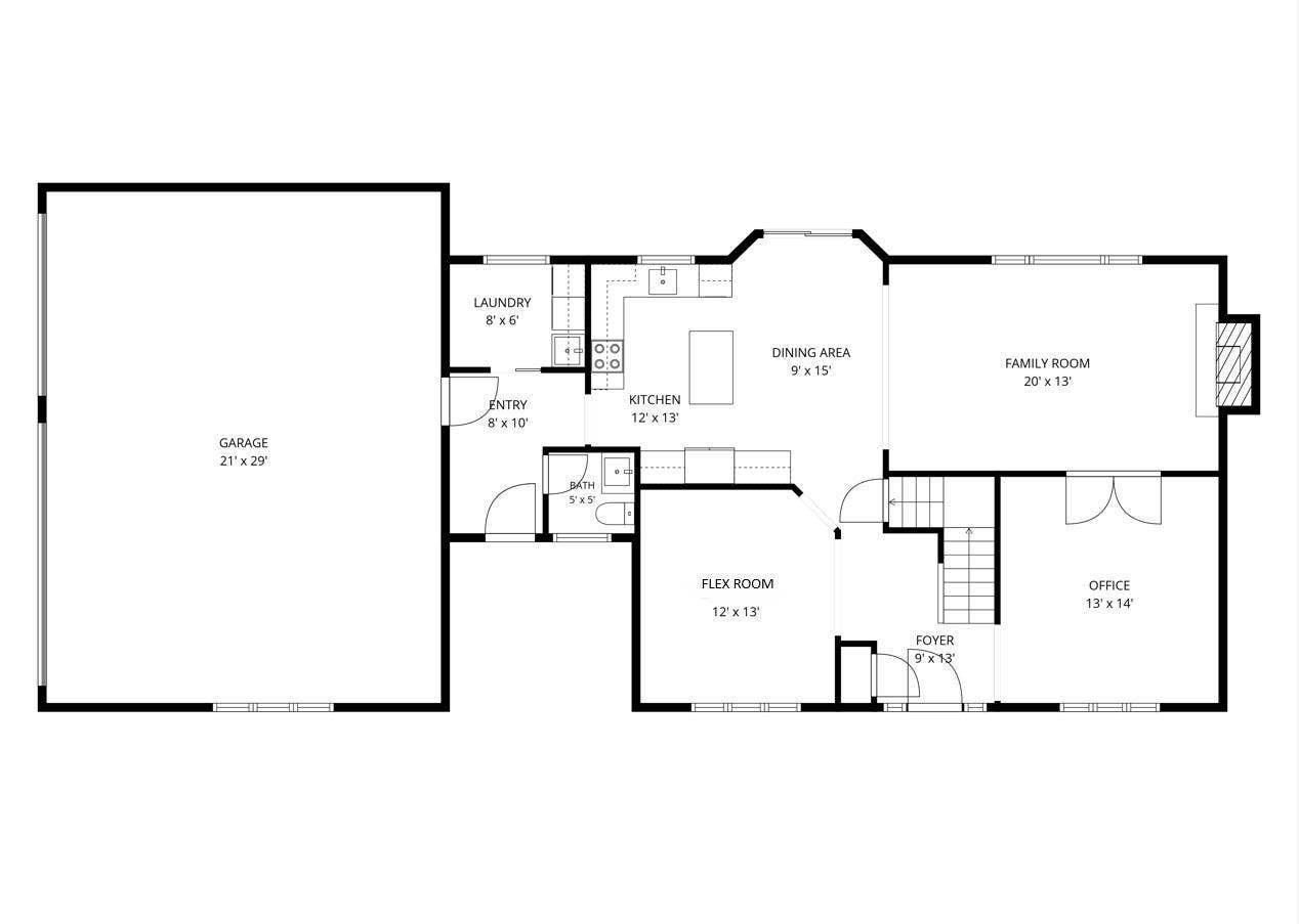 3402 Fairfax Lane, Woodbury, MN 55129 Main Level Floor Plan