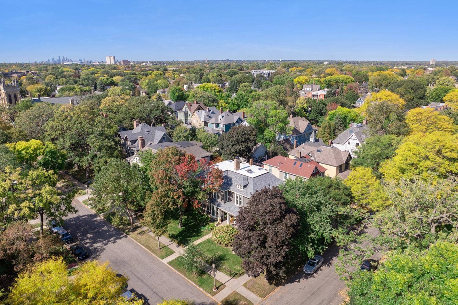 501 Portland Avenue, 101, Saint Paul, MN 55102 West facing view, note Minneapolis upper left