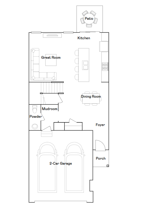 4004 Hayward Avenue N, Oakdale, MN 55128 St Clair main level floorplan.
