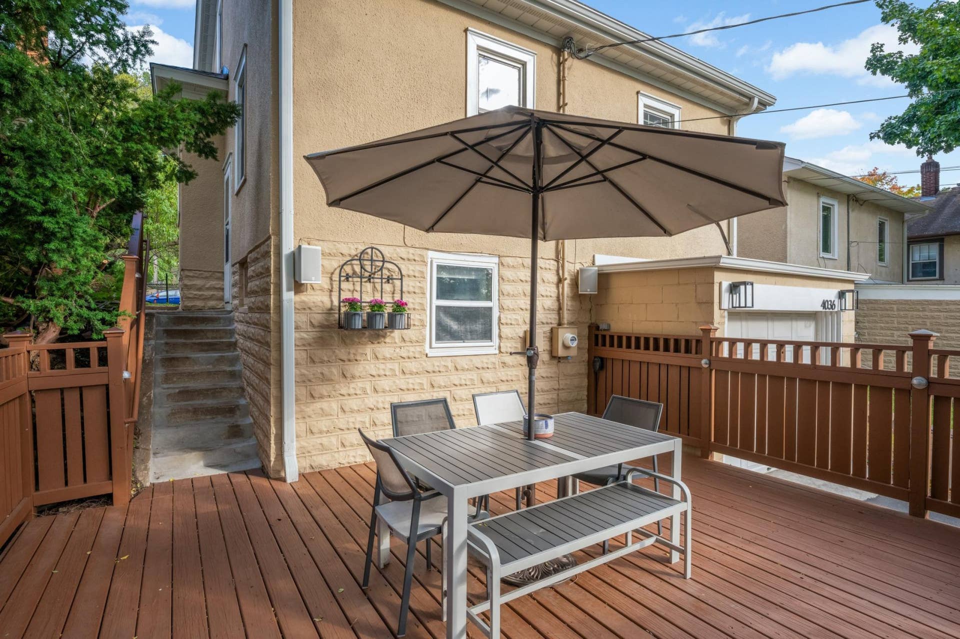 4036 20th Avenue S, 73, Minneapolis, MN 55407 Back deck for dining