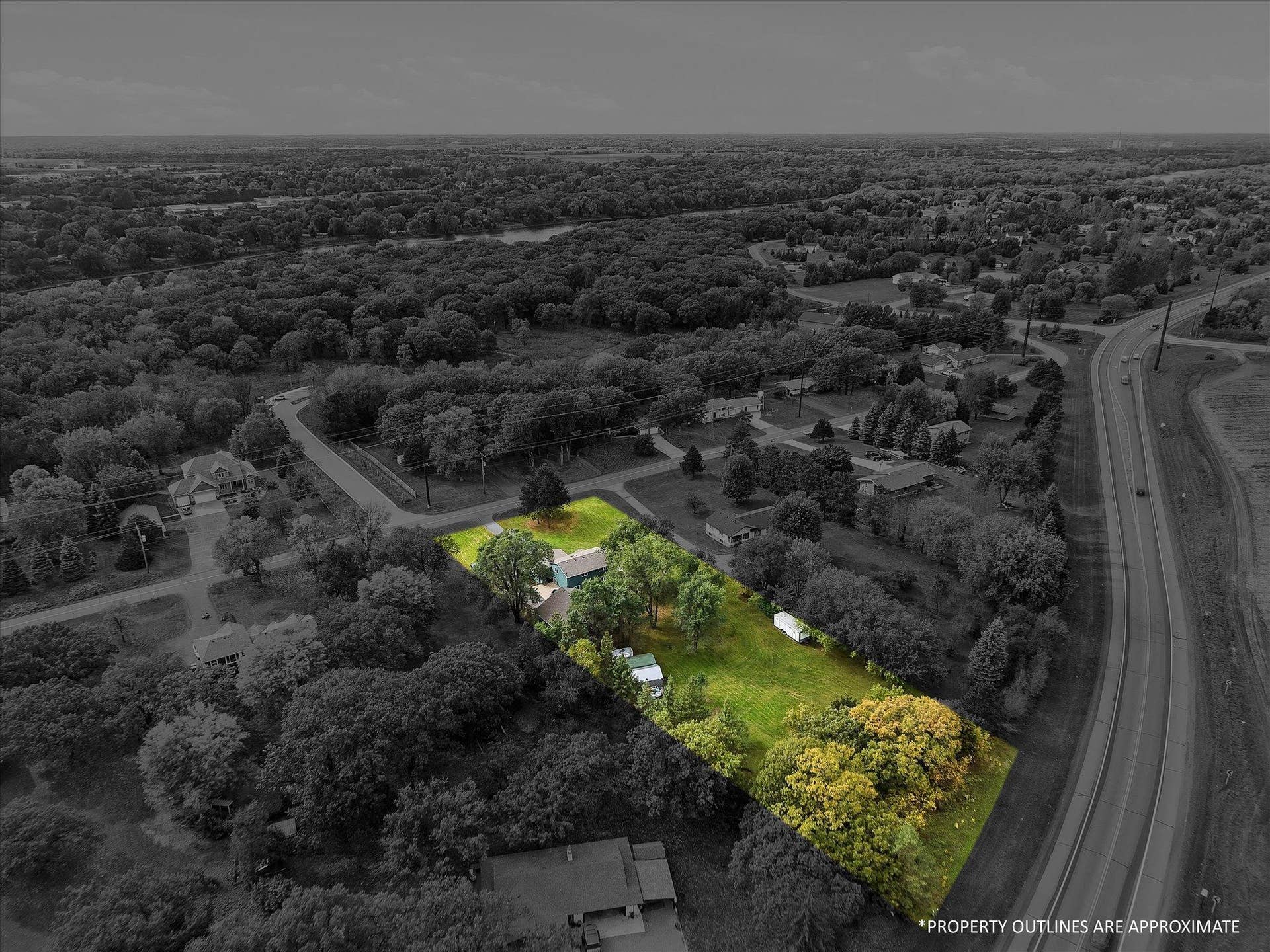20720 187th Avenue NW, Big Lake, MN 55309 Approximate lot lines.