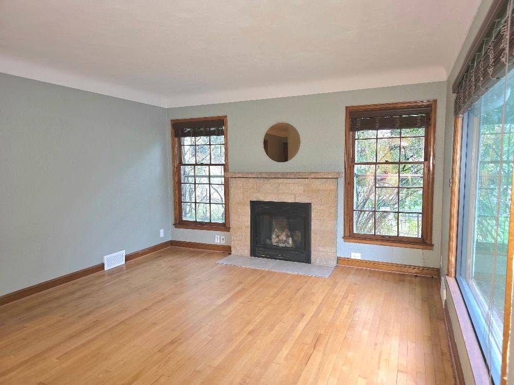 Serviced and cleaned gas fireplace