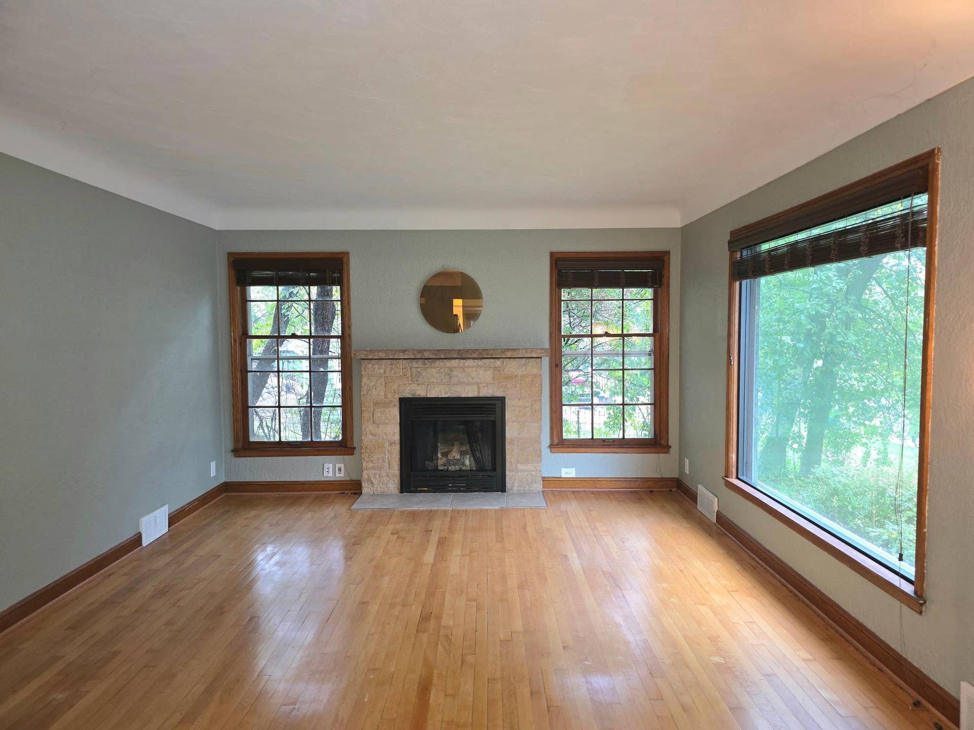 Living room with wood flooring