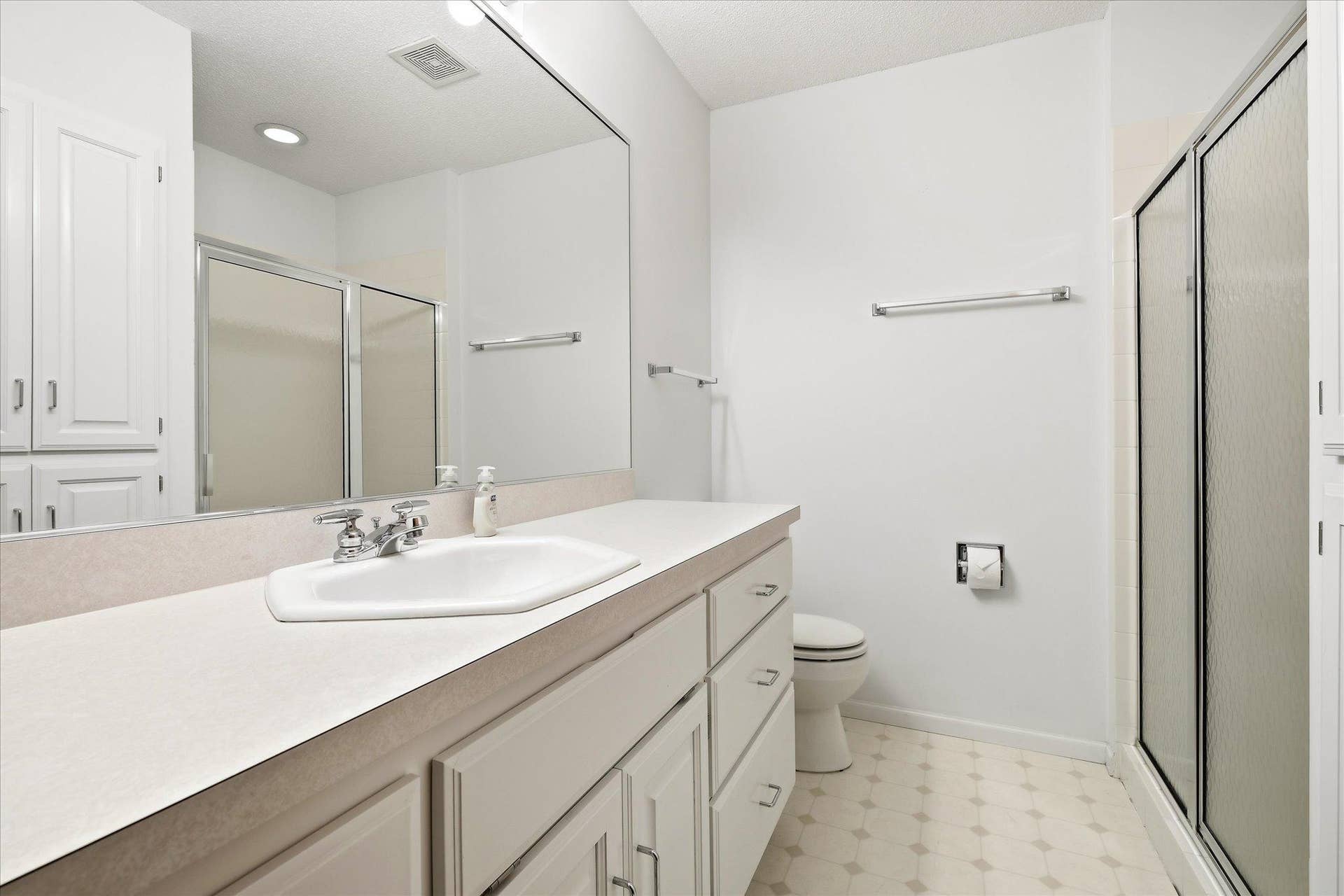 Well-appointed full bathroom located on the lower level for everyday living!