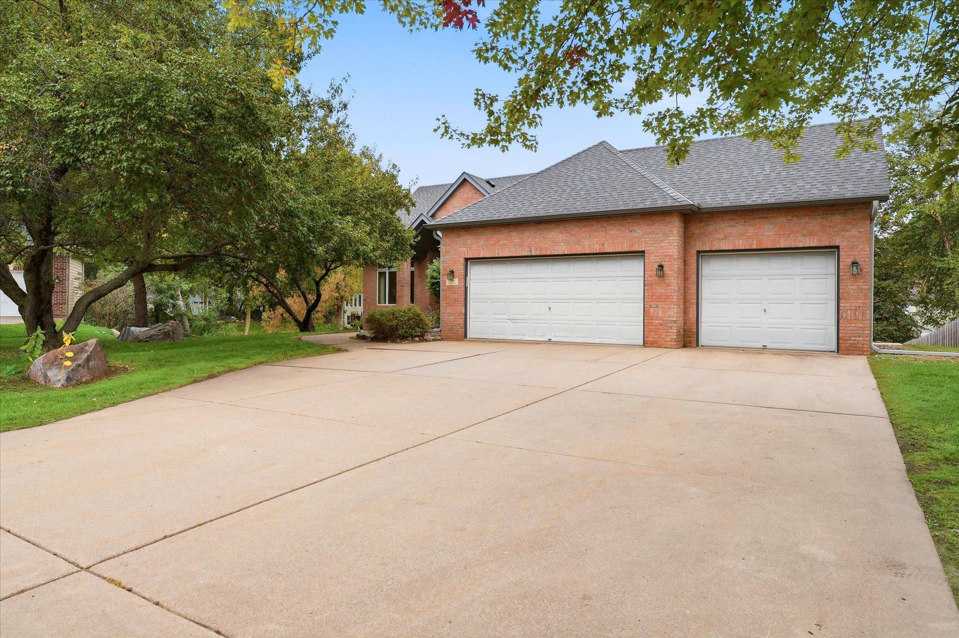 Plenty of room for vehicles, storage, and more in the spacious three-car garage!