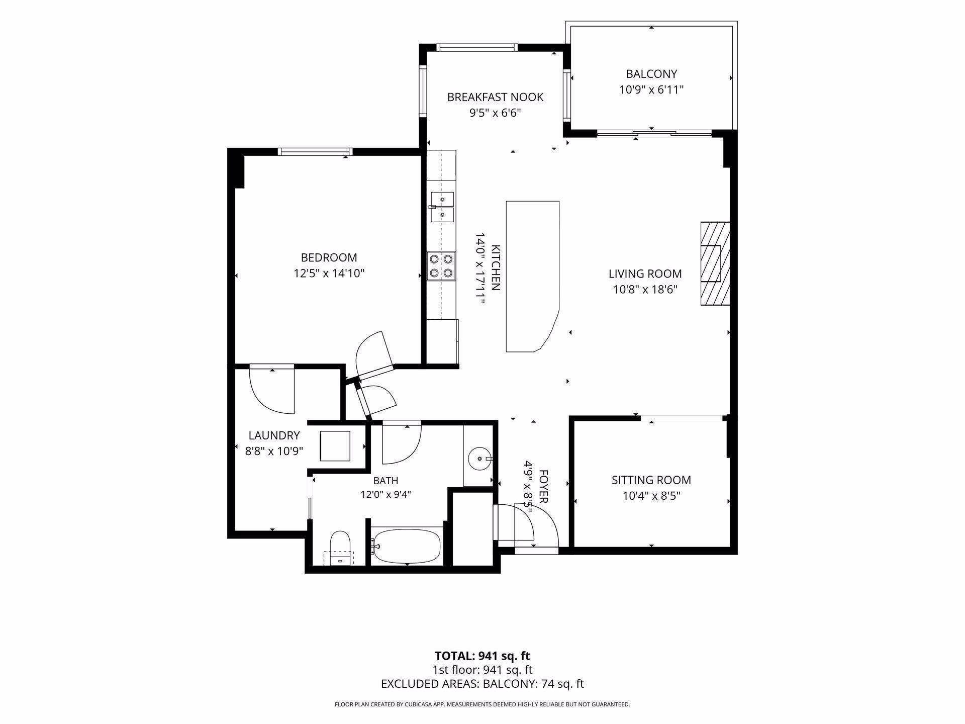 317 Groveland Avenue, #311, 45, Minneapolis, MN 55403 Floorplan