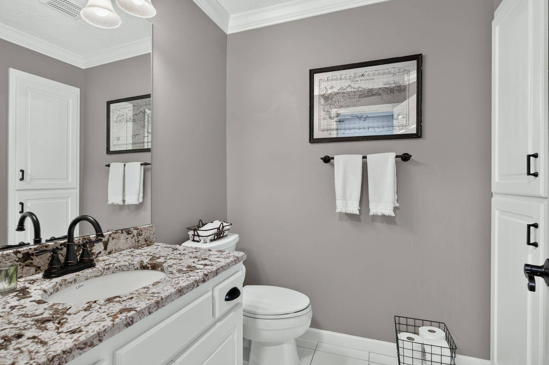 Main floor half bath