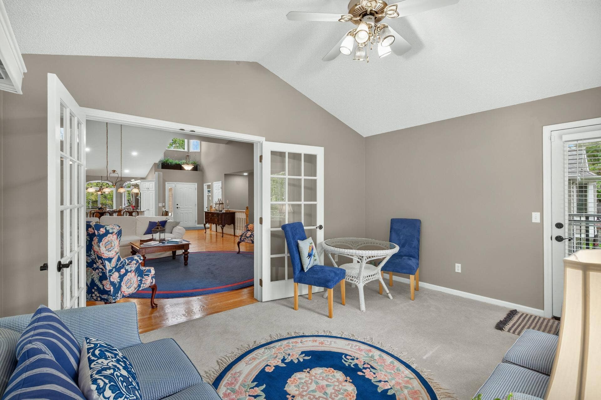 Sunroom with French Doors
