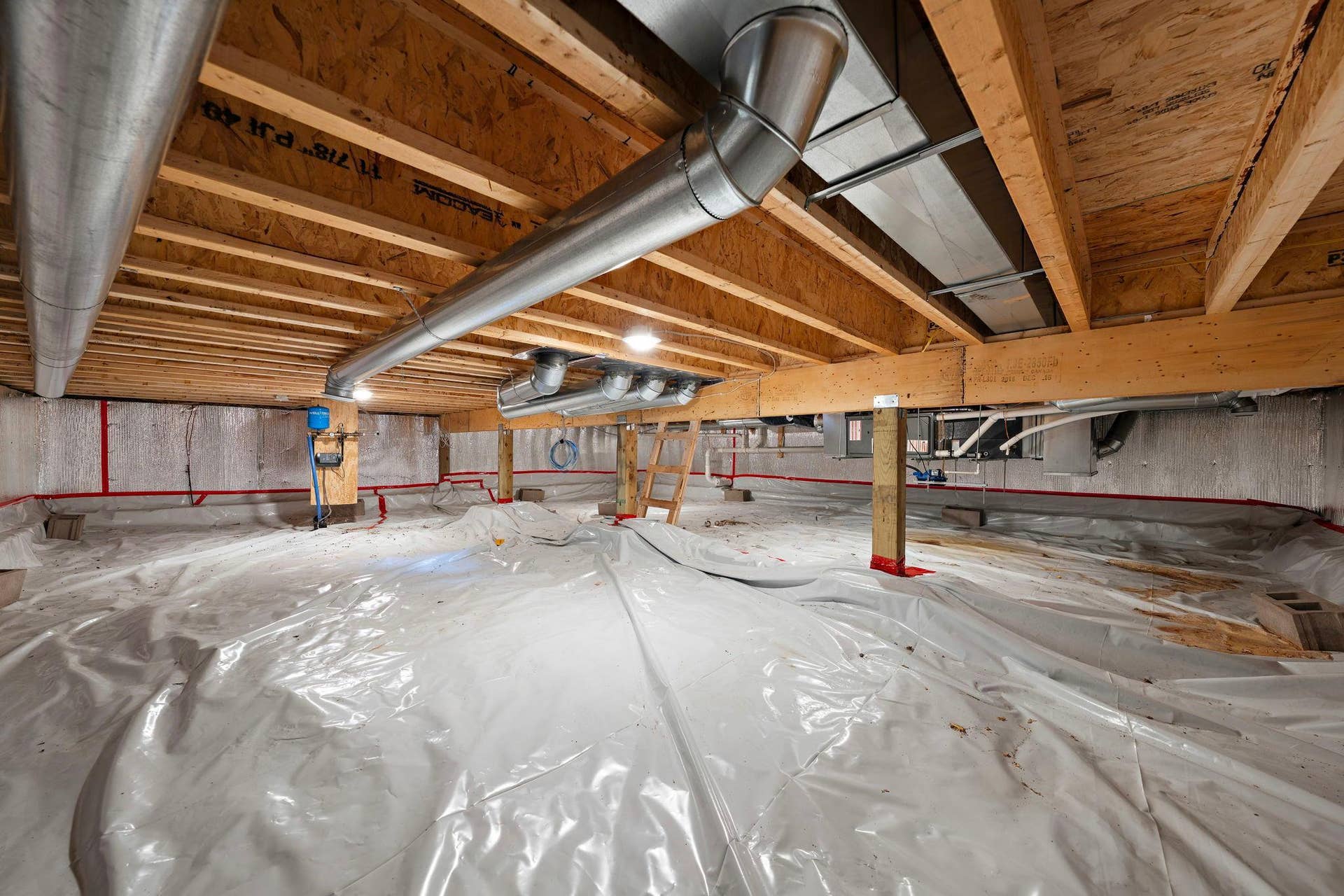 W7823 170th Avenue, Hager City, WI 54014 Crawl space accessible through trap door under staircase.