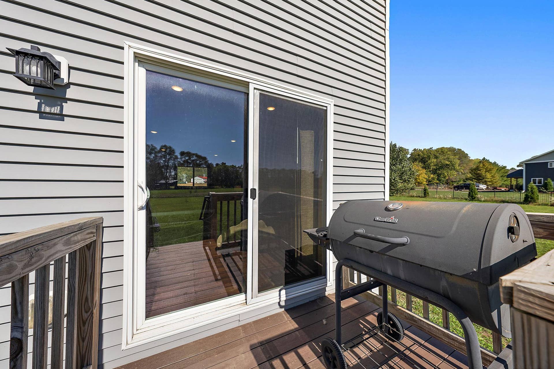 W7823 170th Avenue, Hager City, WI 54014 The back stoop has space enough for grilling out with immediate access to the living room.