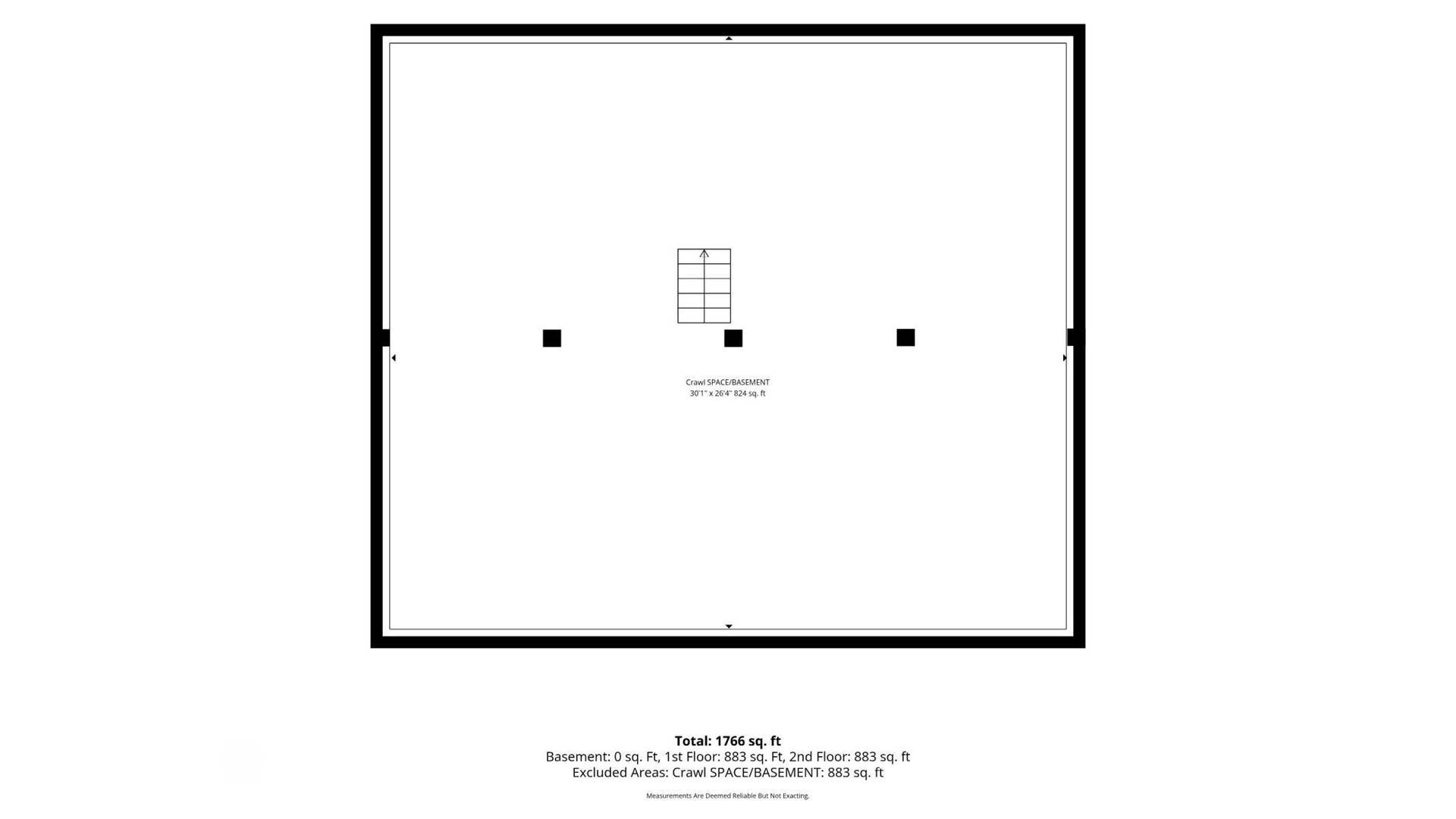 W7823 170th Avenue, Hager City, WI 54014 Crawl Space Floor Plan