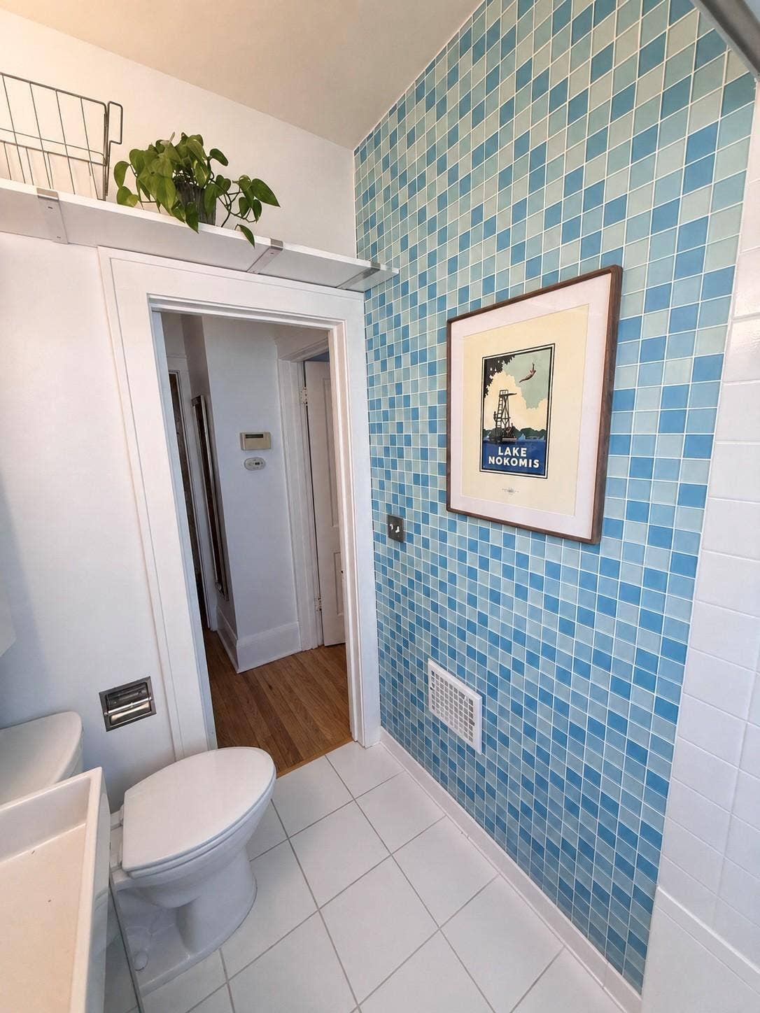 5115 Bloomington Avenue, 29, Minneapolis, MN 55417 The tiled walls, glass block window, and over the doorway storage is perfect.