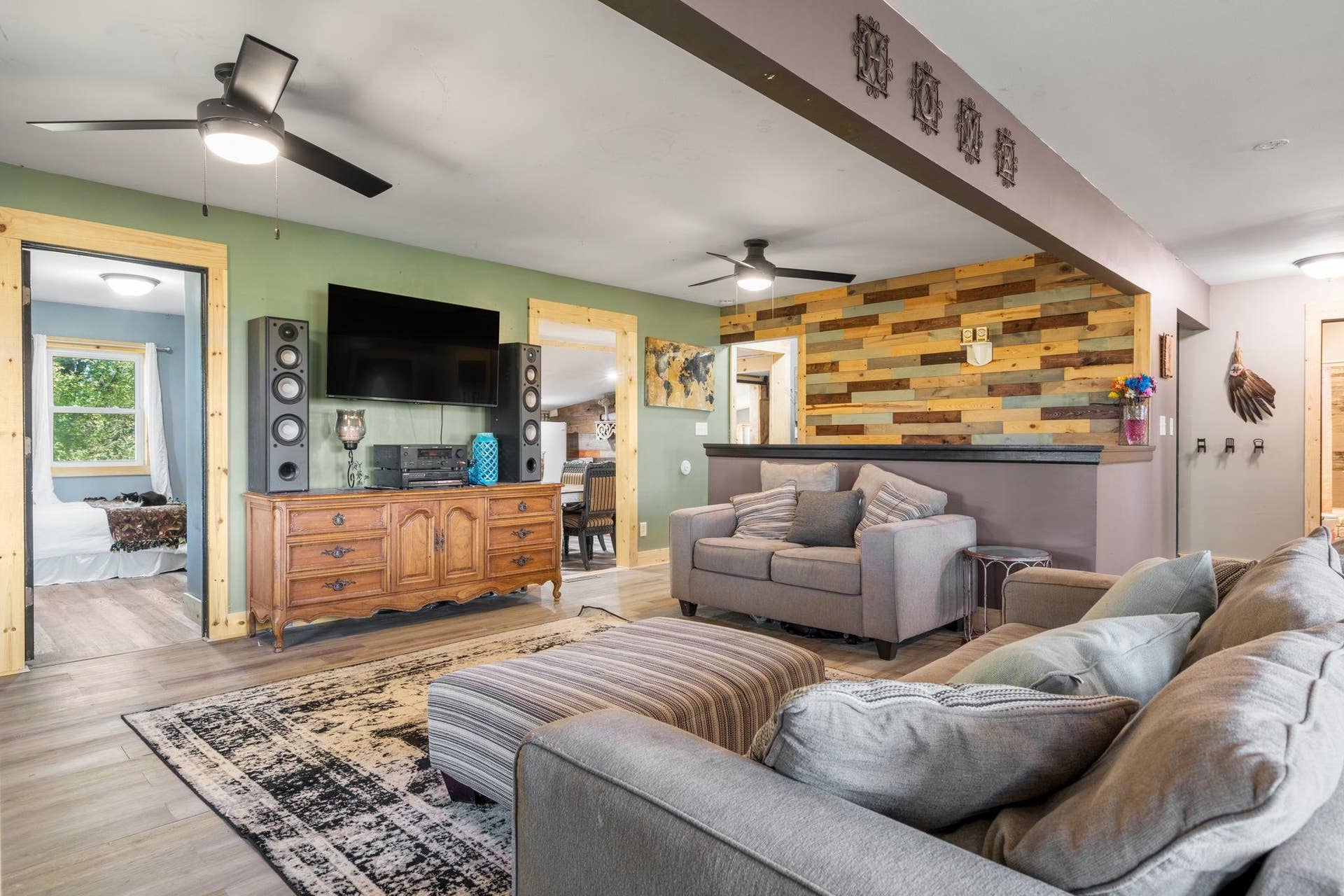 465 70th Avenue, Clayton, WI 54004 Warm wood accents and natural trim add character to this comfortable main-level living space.