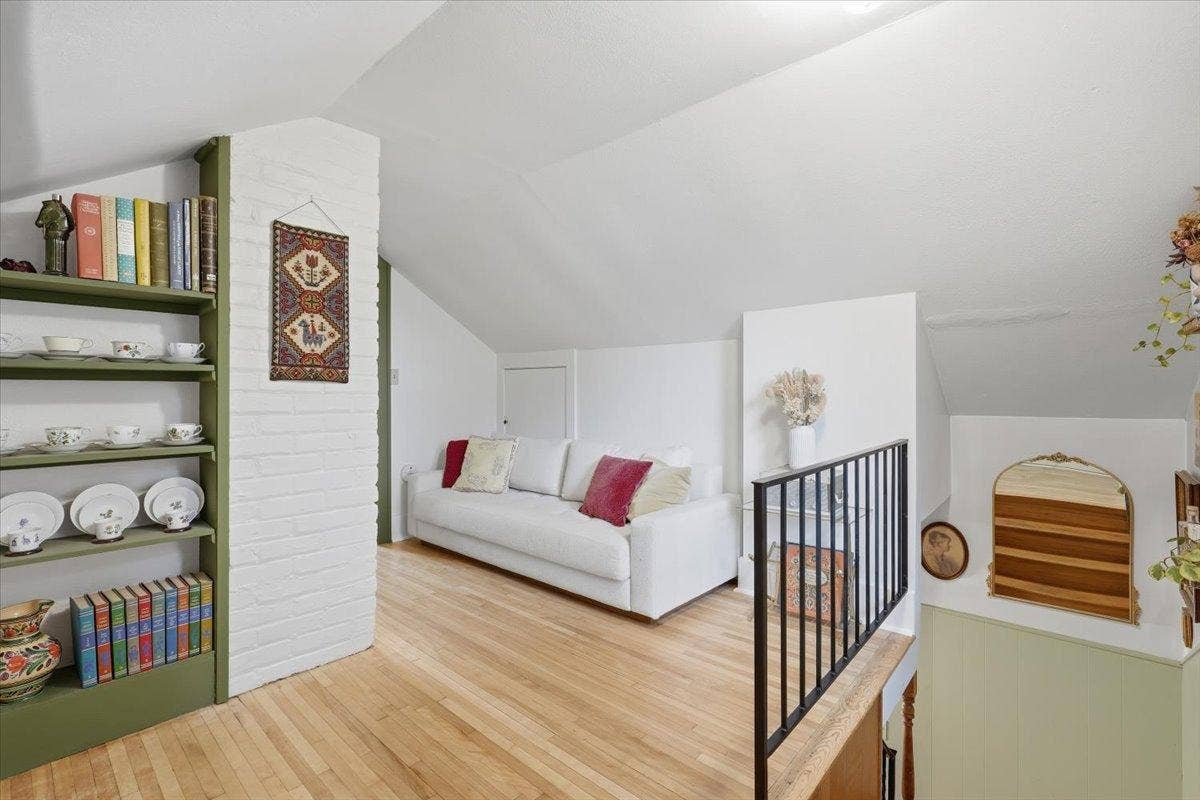 More than a hallwaythe upstairs landing creates a bonus space for your reading chair, record collection, desk or whatever makes home feel like yours.