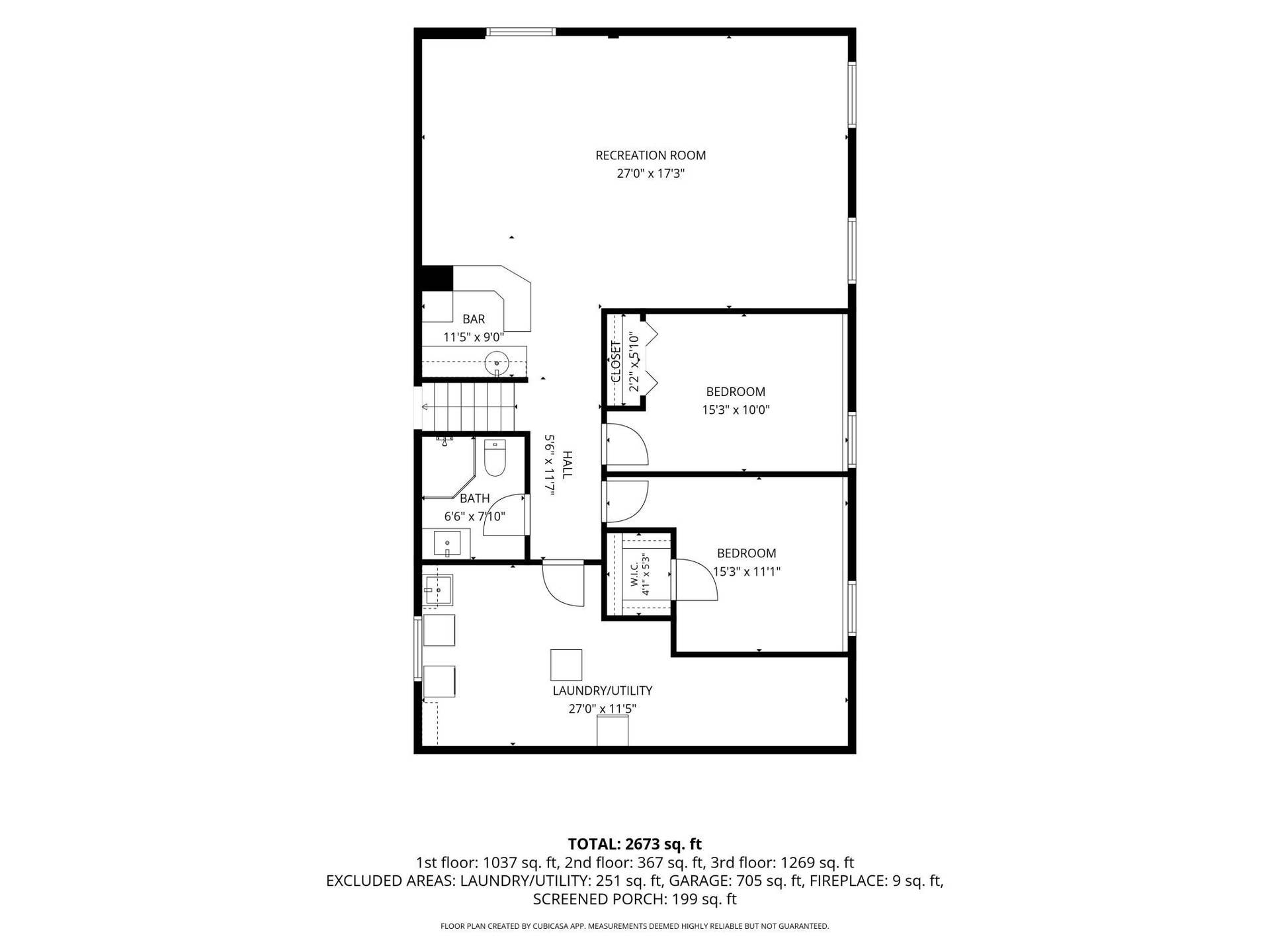1492 Red Cedar Road, Eagan, MN 55121 Lower level floor plan.