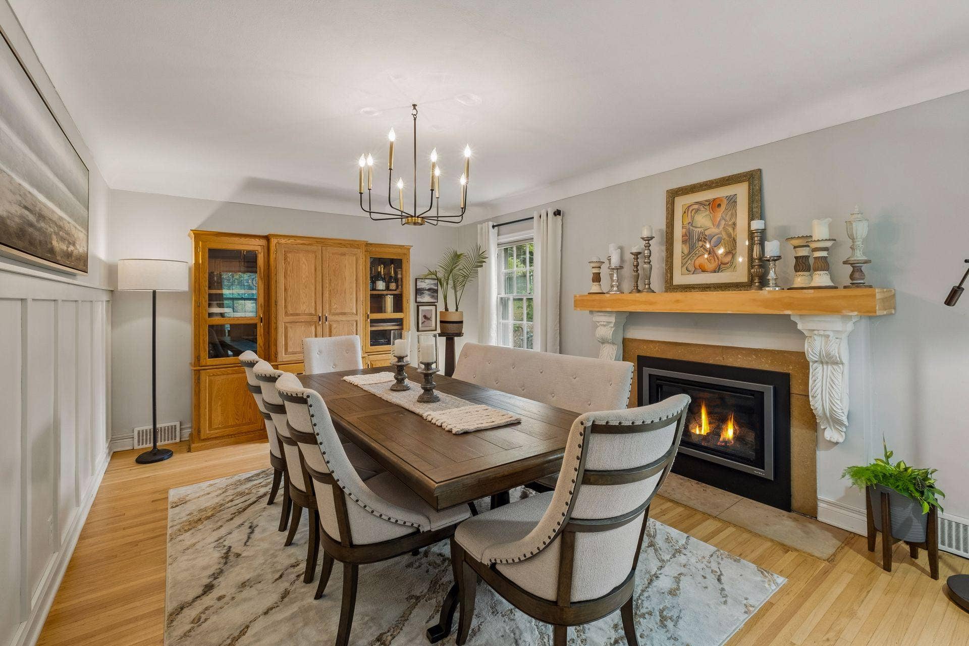 Flexible living spaces - currently a dining room but could easily flip the current dining & living spaces.