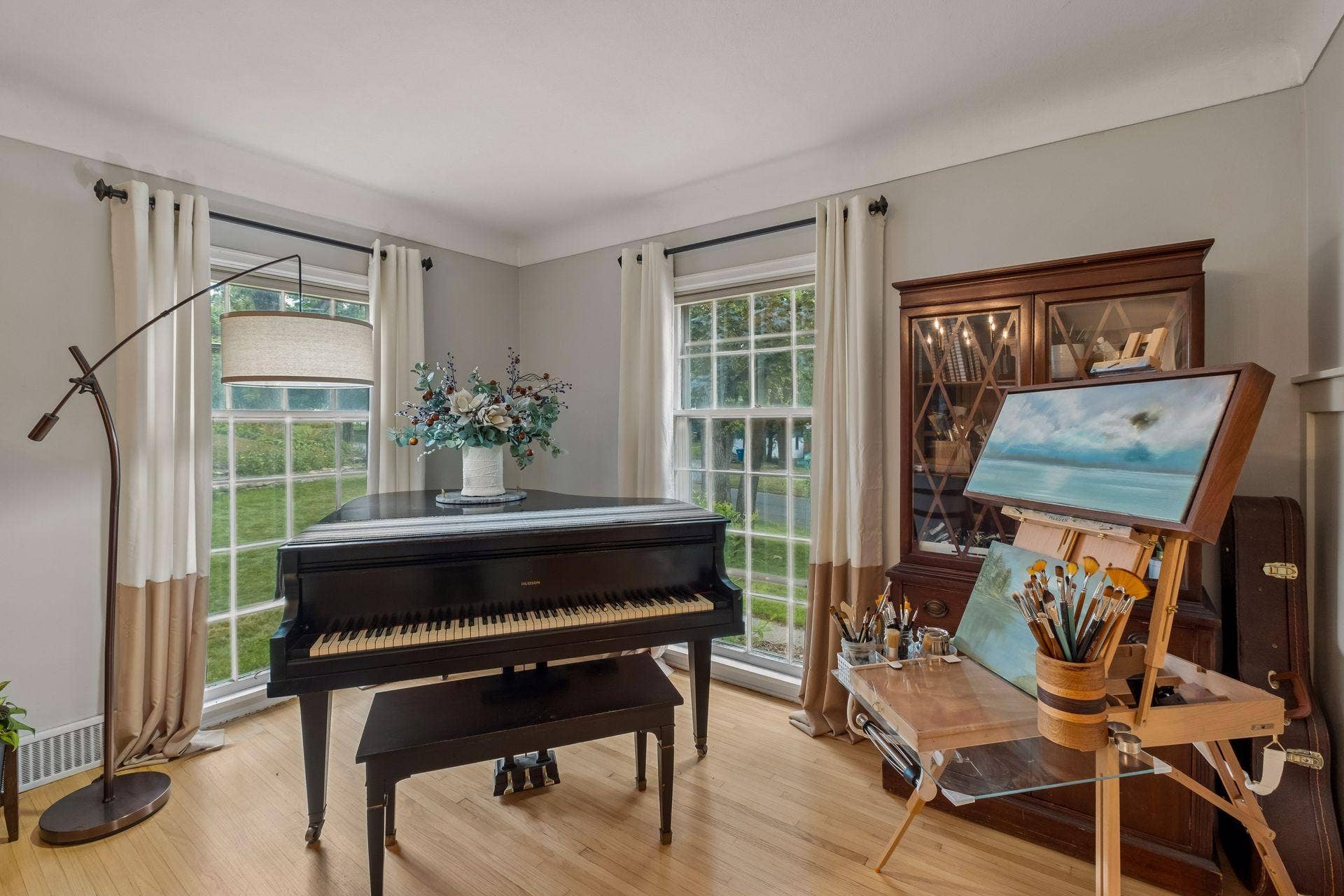 Oversized windows bring an abundance of natural light.