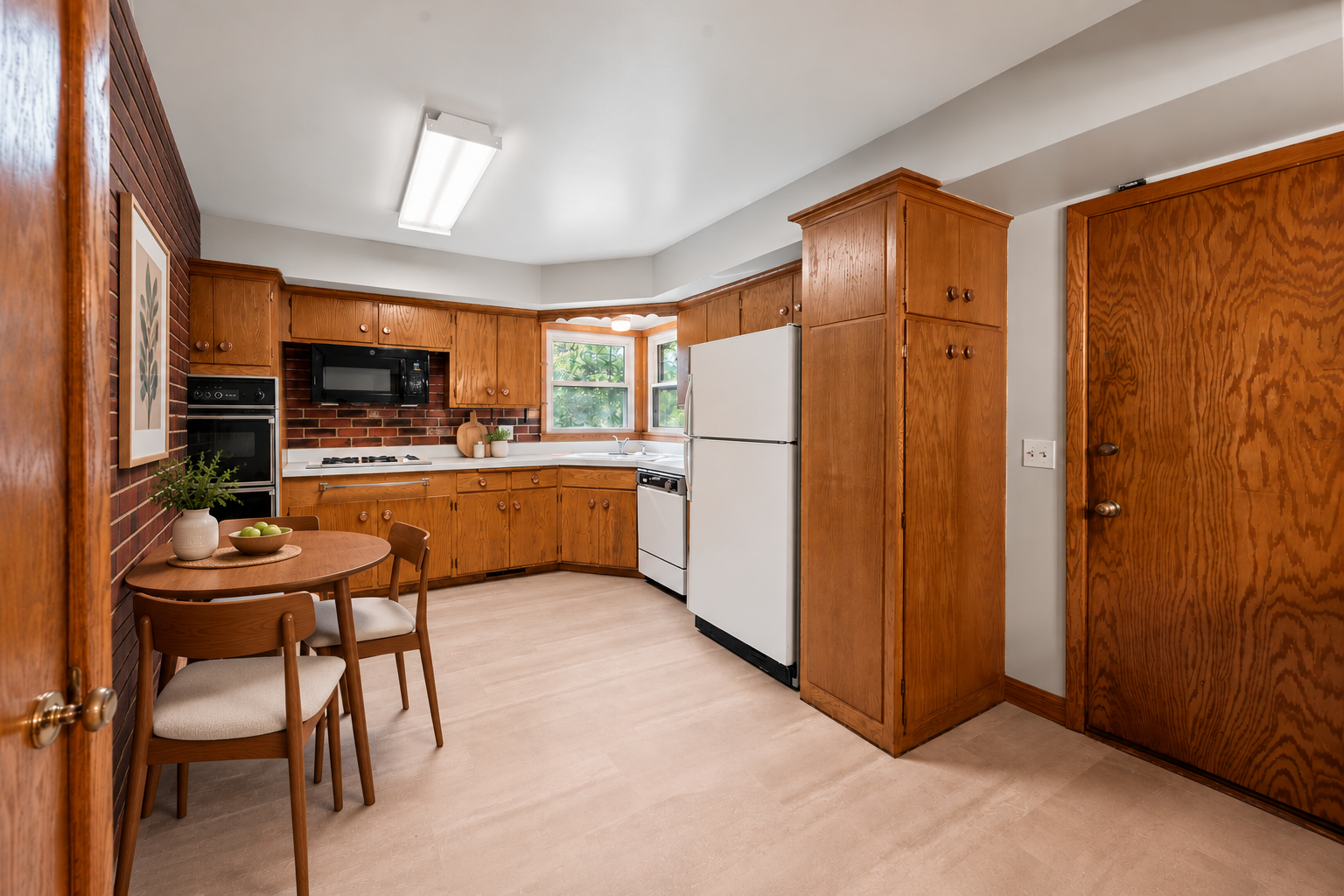 6609 74th Avenue N, Brooklyn Park, MN 55428 Virtually staged eat-in kitchen