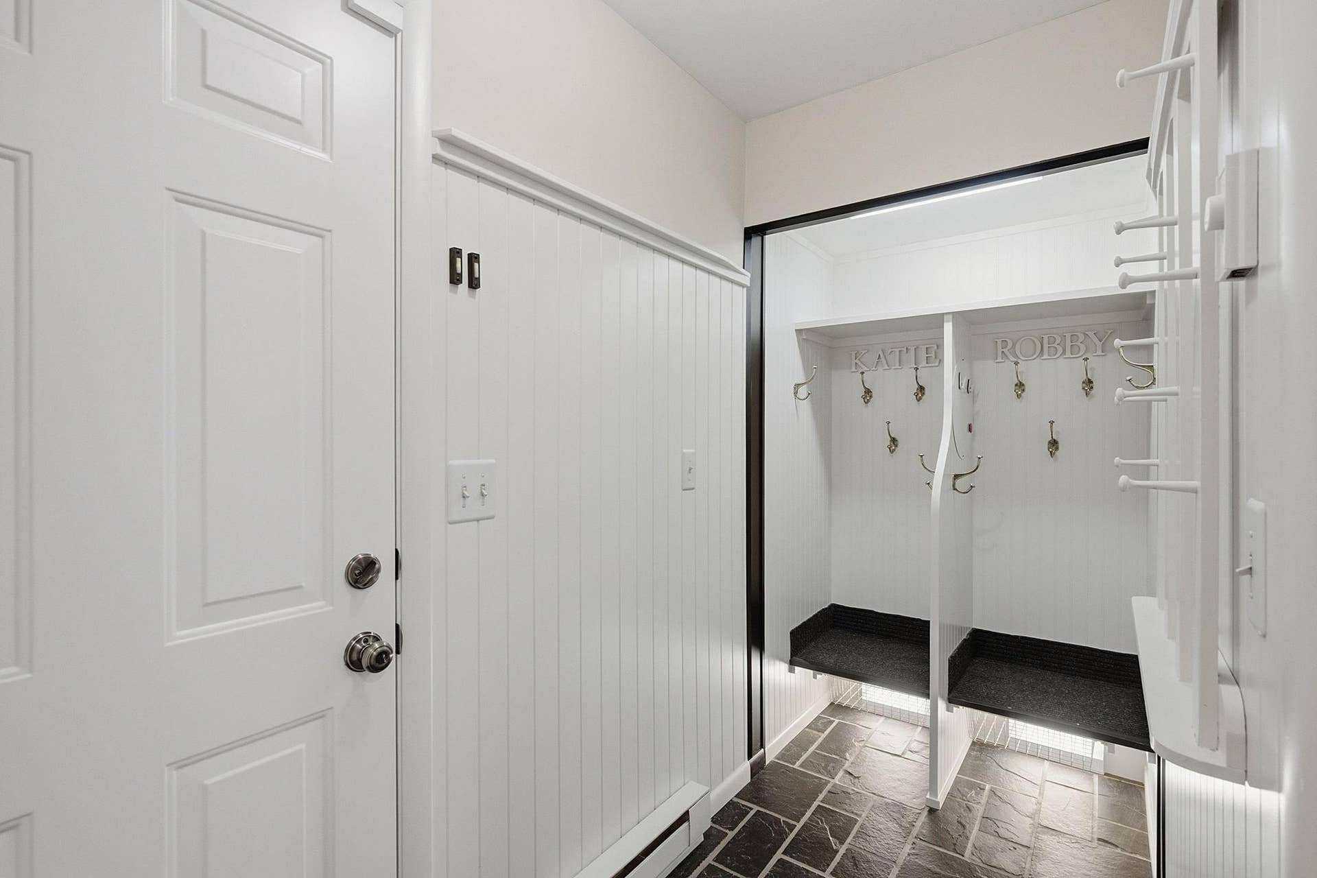 1330 Urbandale Lane N, Plymouth, MN 55447 Back hall mudroom with cubbies to keep items organized
