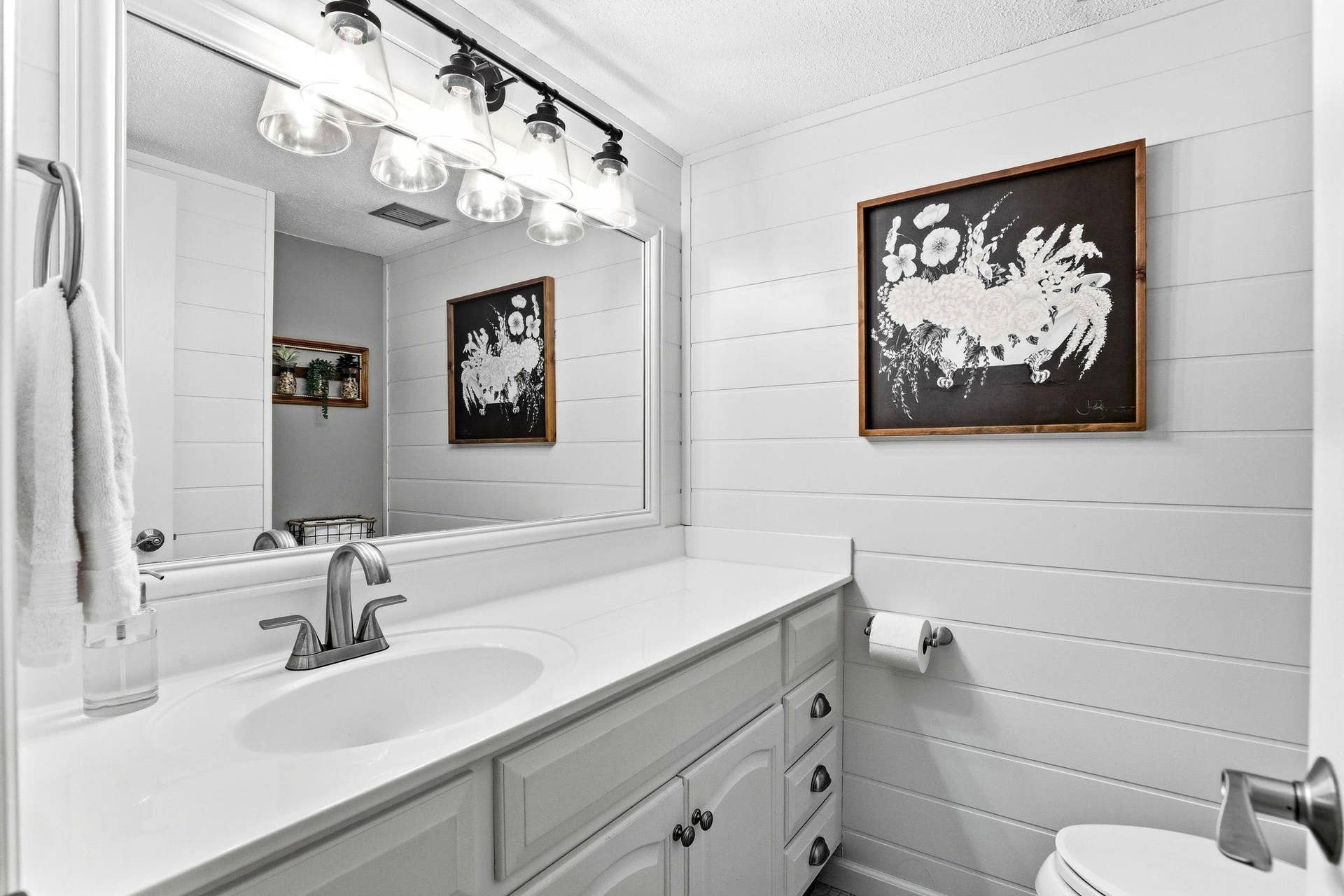 4412 Cedar Lake Road S, #3, Saint Louis Park, MN 55416 Updated 1/2 bath with shiplap