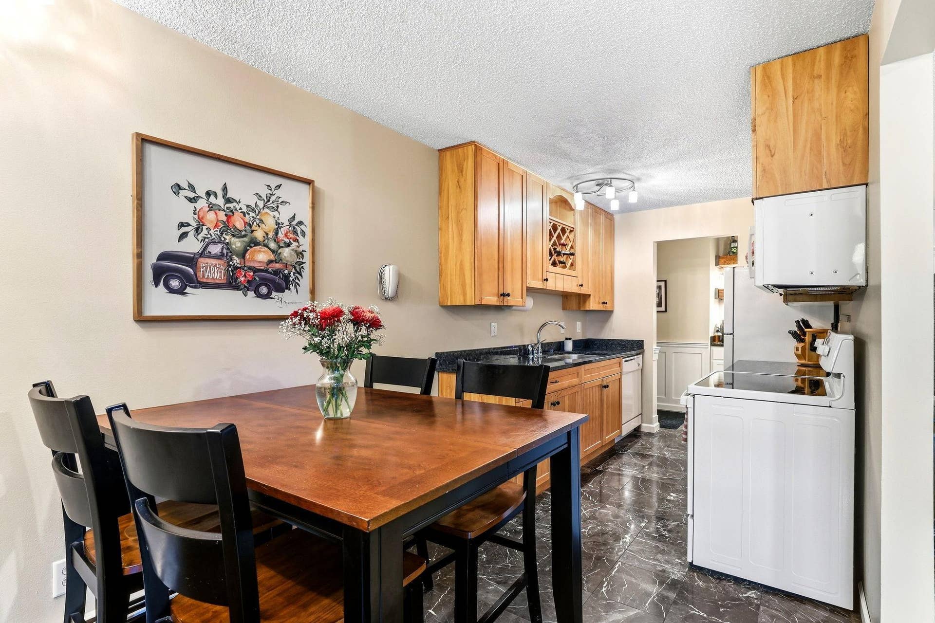 4412 Cedar Lake Road S, #3, Saint Louis Park, MN 55416 Marble flooring in entry and kitchen