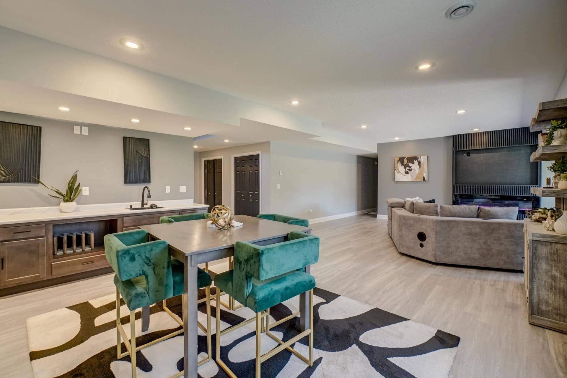 The beautifully finished walkout lower level expands your living and entertaining space!