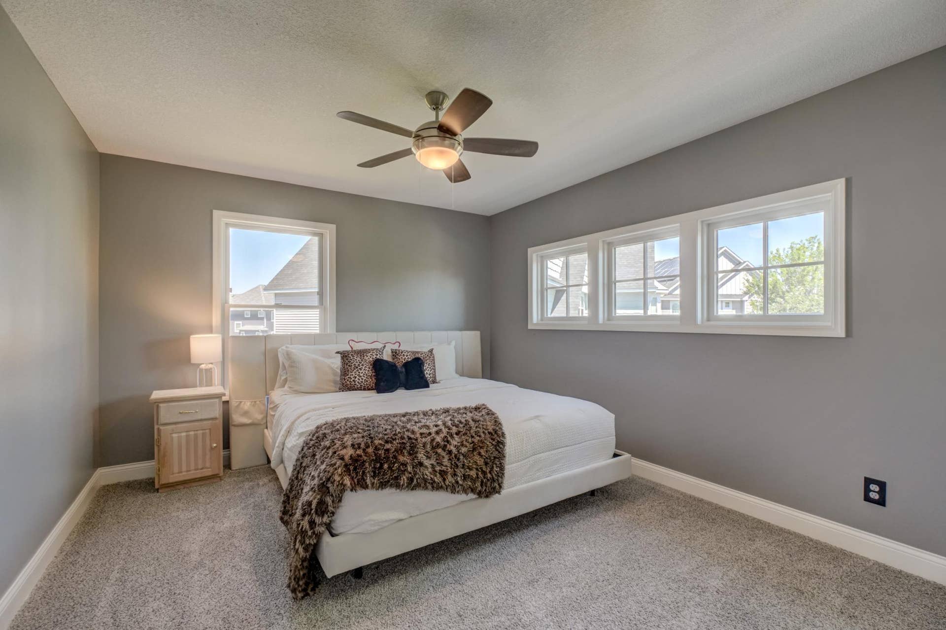 Spacious secondary bedroom provides comfort and flexibility