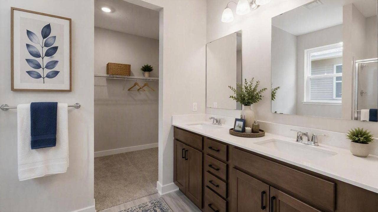 Dual Vanity with tons of storage