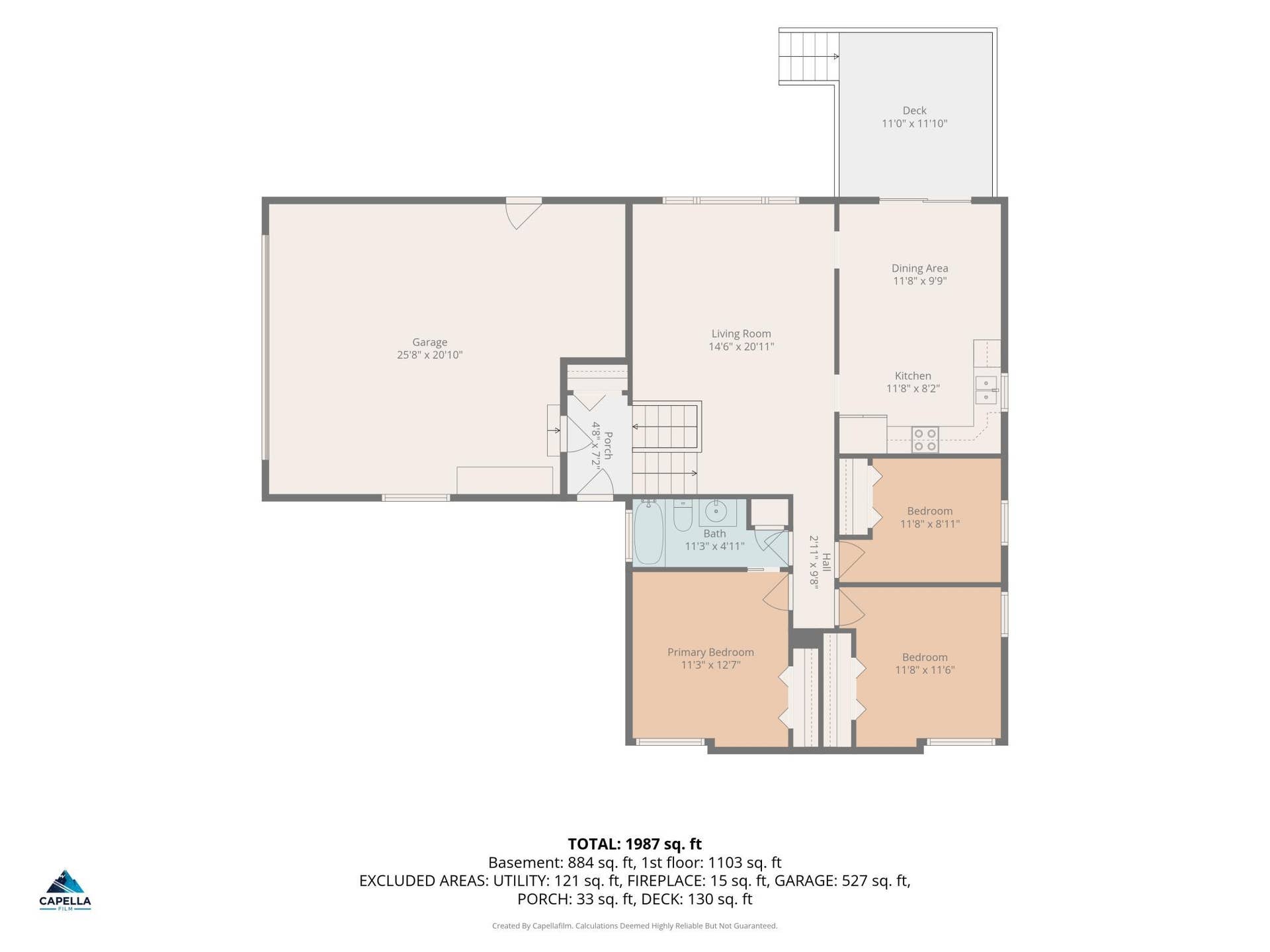 10605 Union Terrace Way N, Plymouth, MN 55441 Main level floor plan