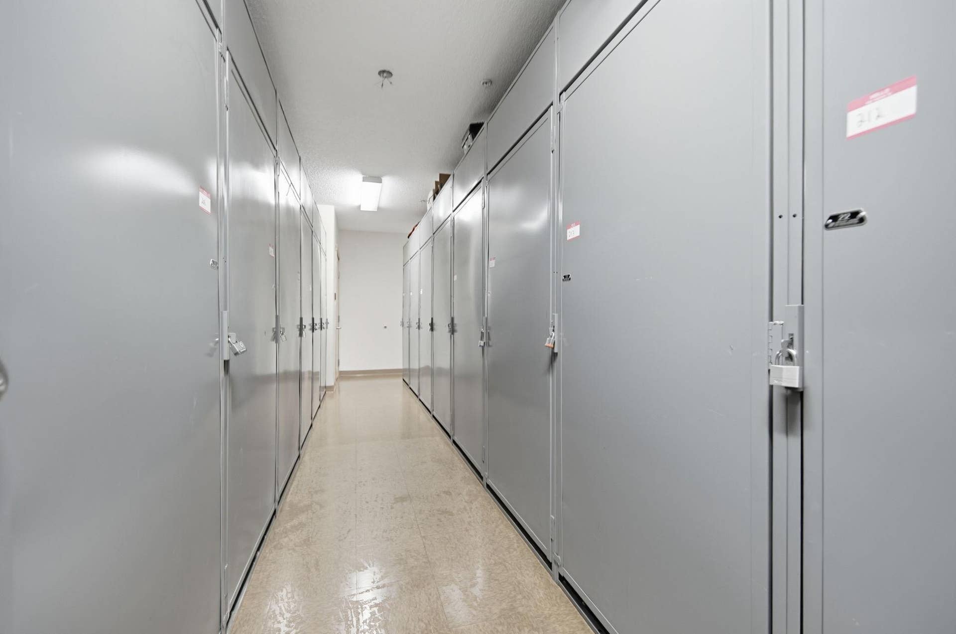 Storage locker on same floor