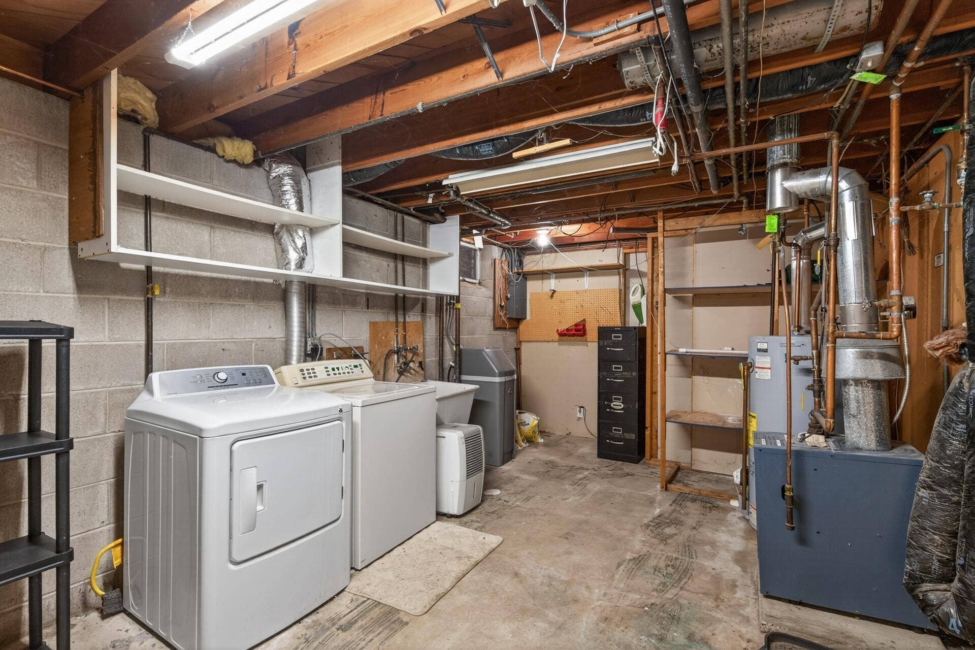 Gym? Workshop? This oversized utility space is ready to be whatever you need it to be