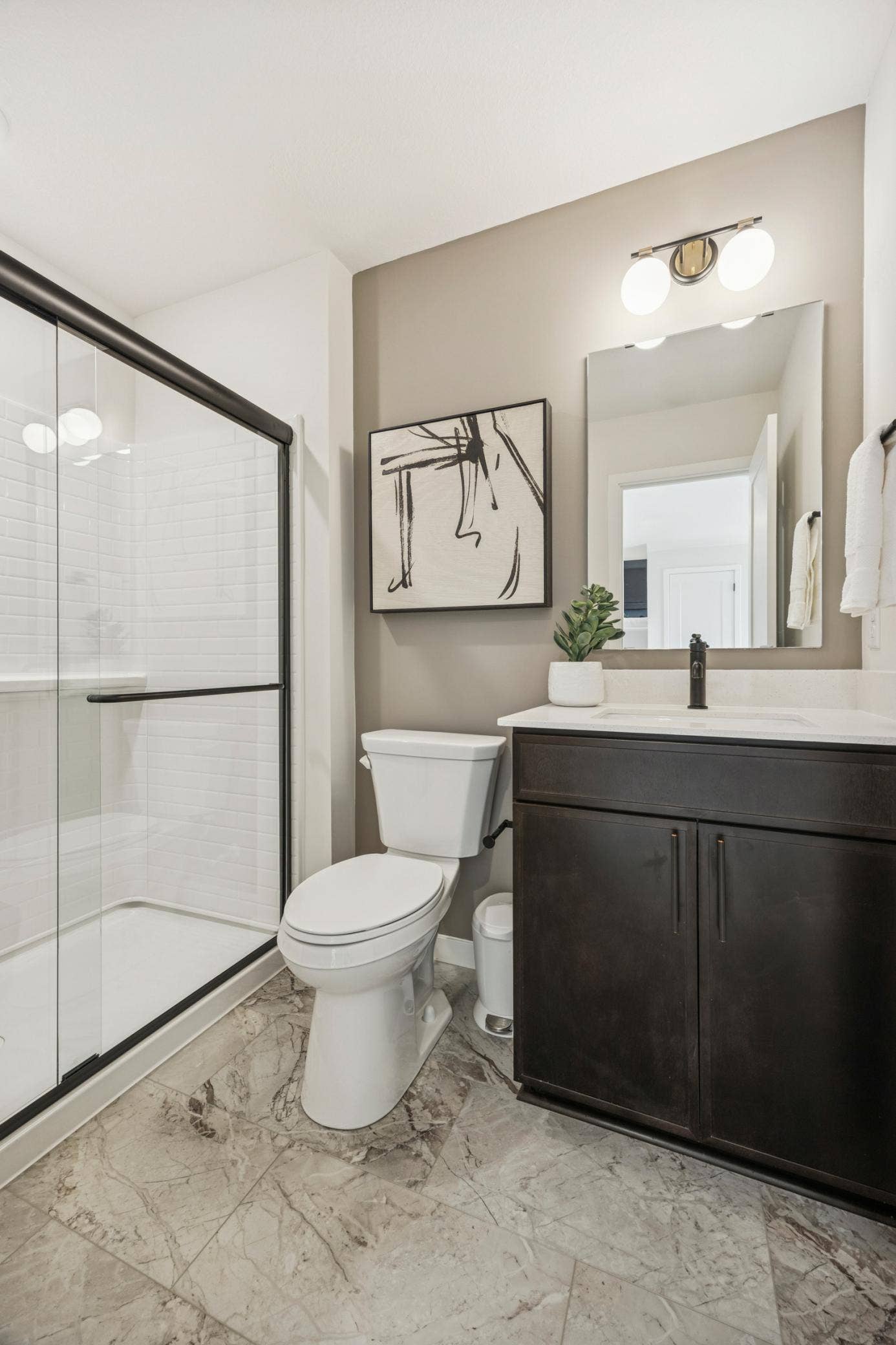 1640 Lund Way, Shakopee, MN 55379 Lower-Level Bath, Photo of Model Home.