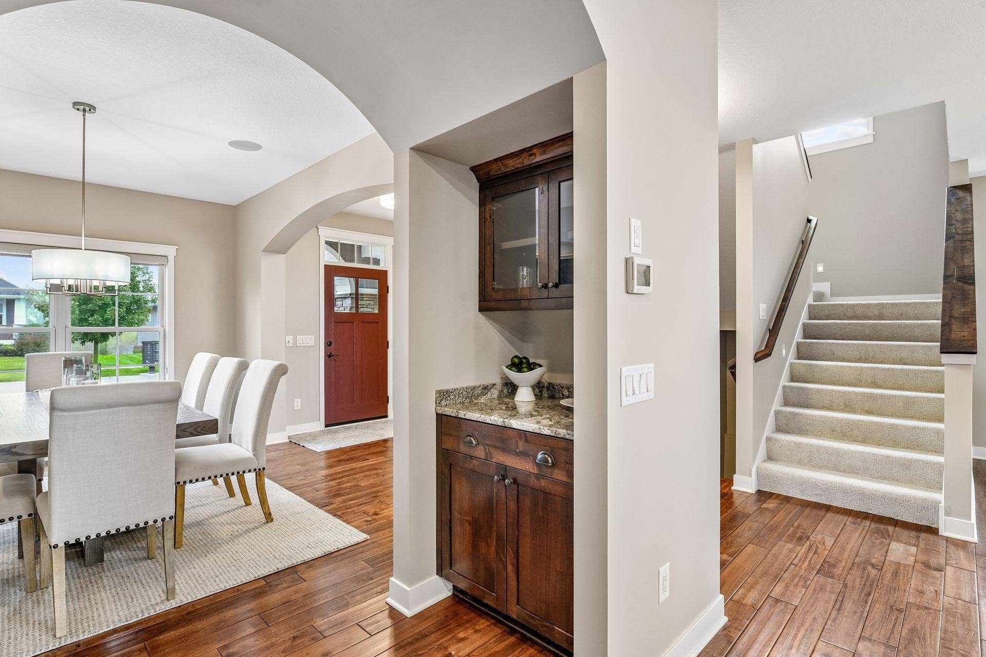 2444 Woods Drive, Victoria, MN 55386 The convenience of a butler's pantry between the formal dining room and kitchen.