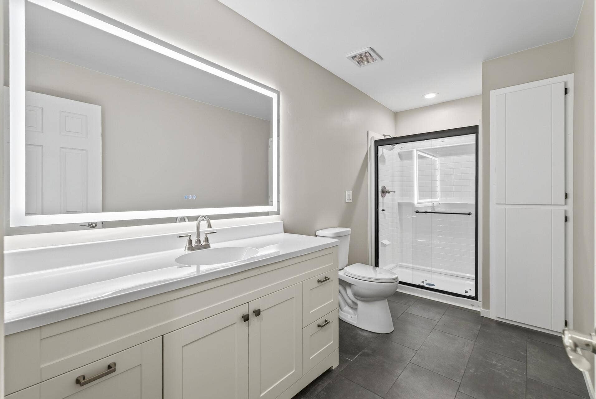 14797 192nd Avenue NW, Elk River, MN 55330 Upper Level 3/4 Bathroom. Completely Updated!!