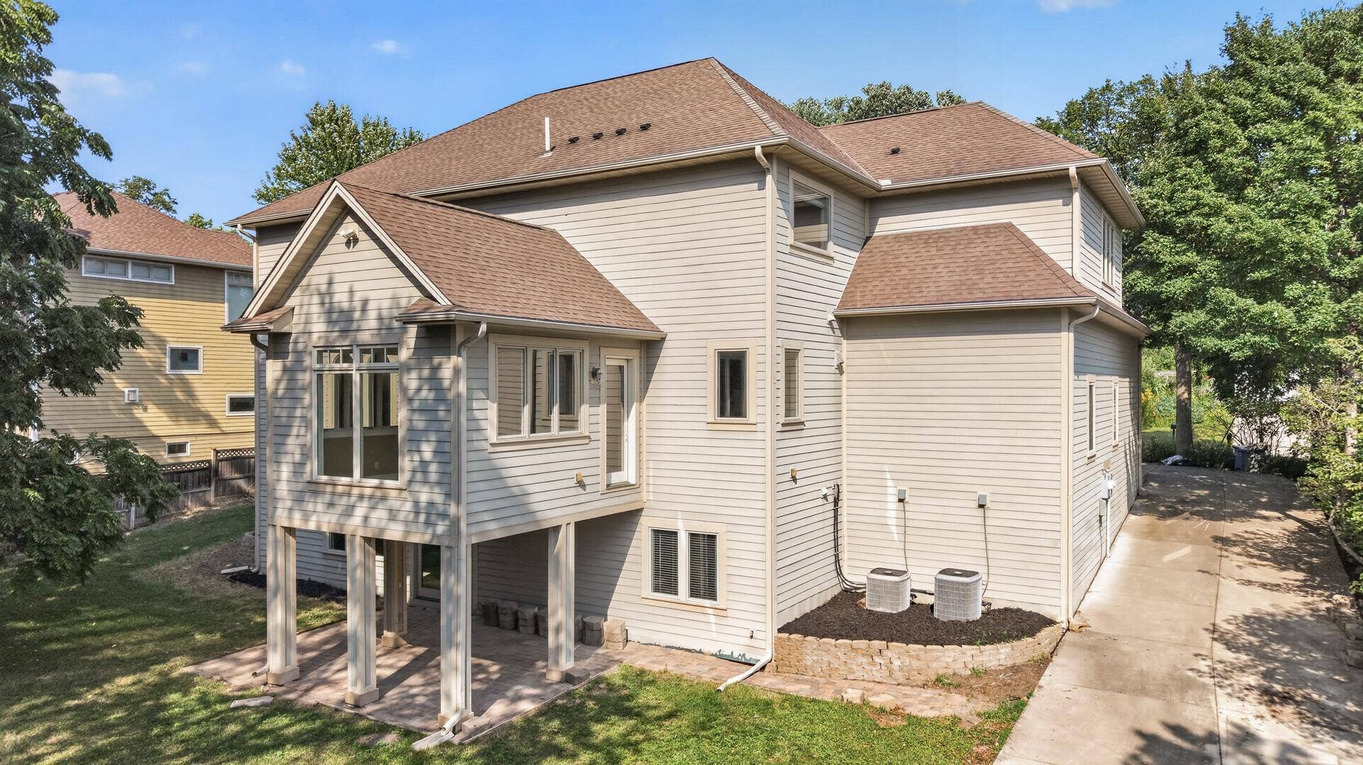 The sunroom is already poised for future outdoor living, with a doorway in place and ready to connect to a deck designed entirely to your vision.