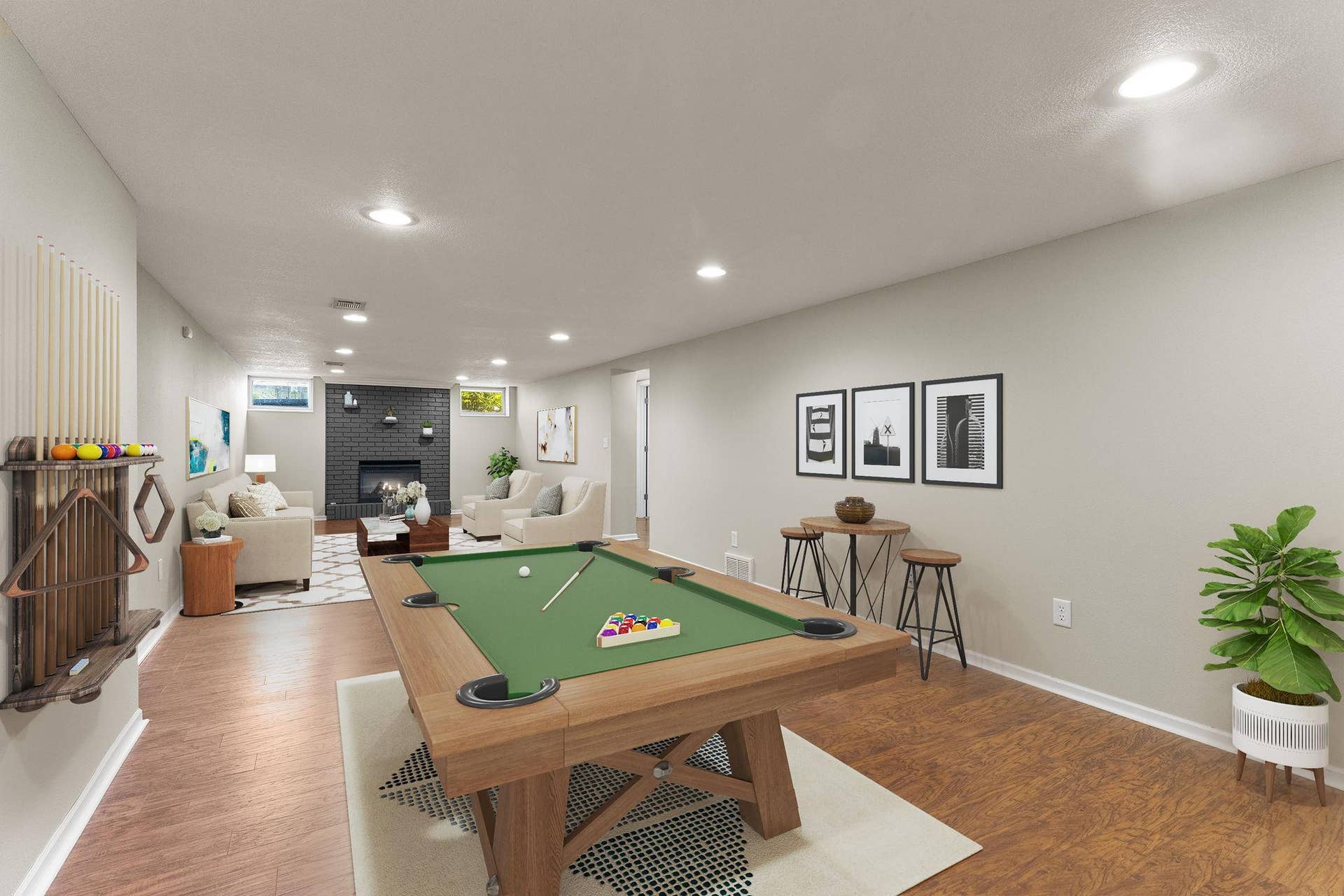 2001 W 61st Street, 1, Minneapolis, MN 55419 VS Lower Level Amusement Room