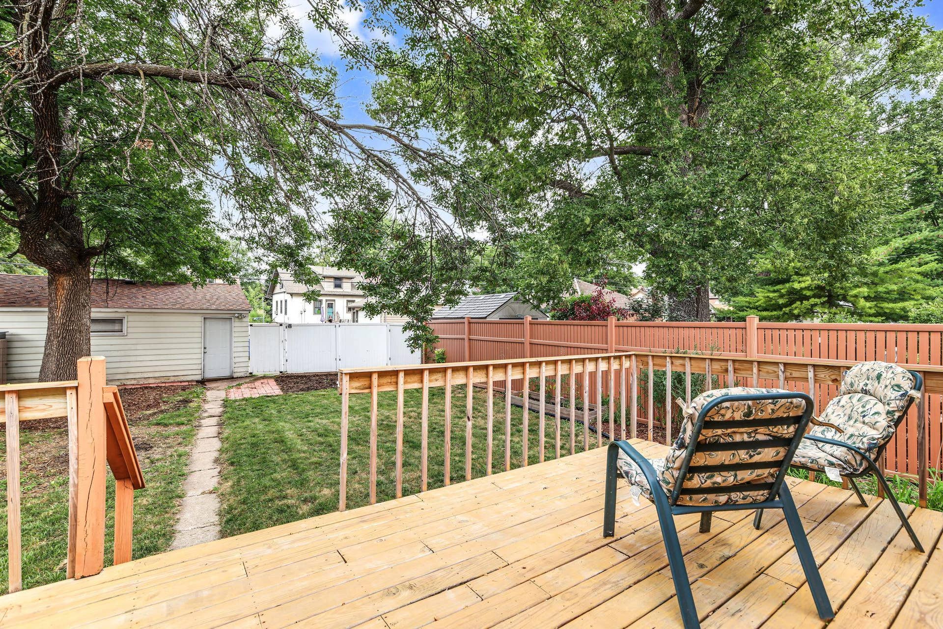 4018 Monroe Street NE, Columbia Heights, MN 55421 From deck to garage