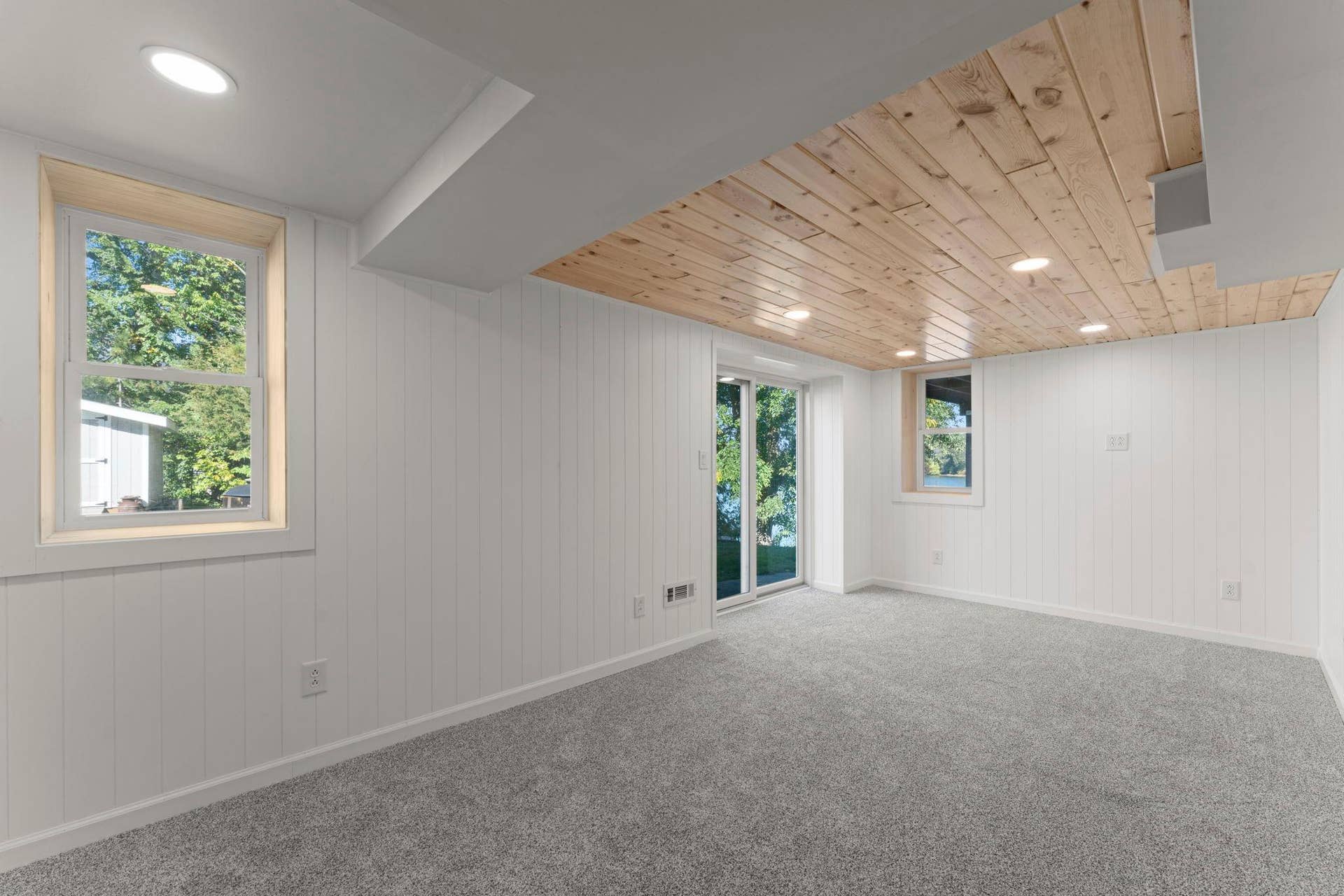 Newly renovated lower level family room