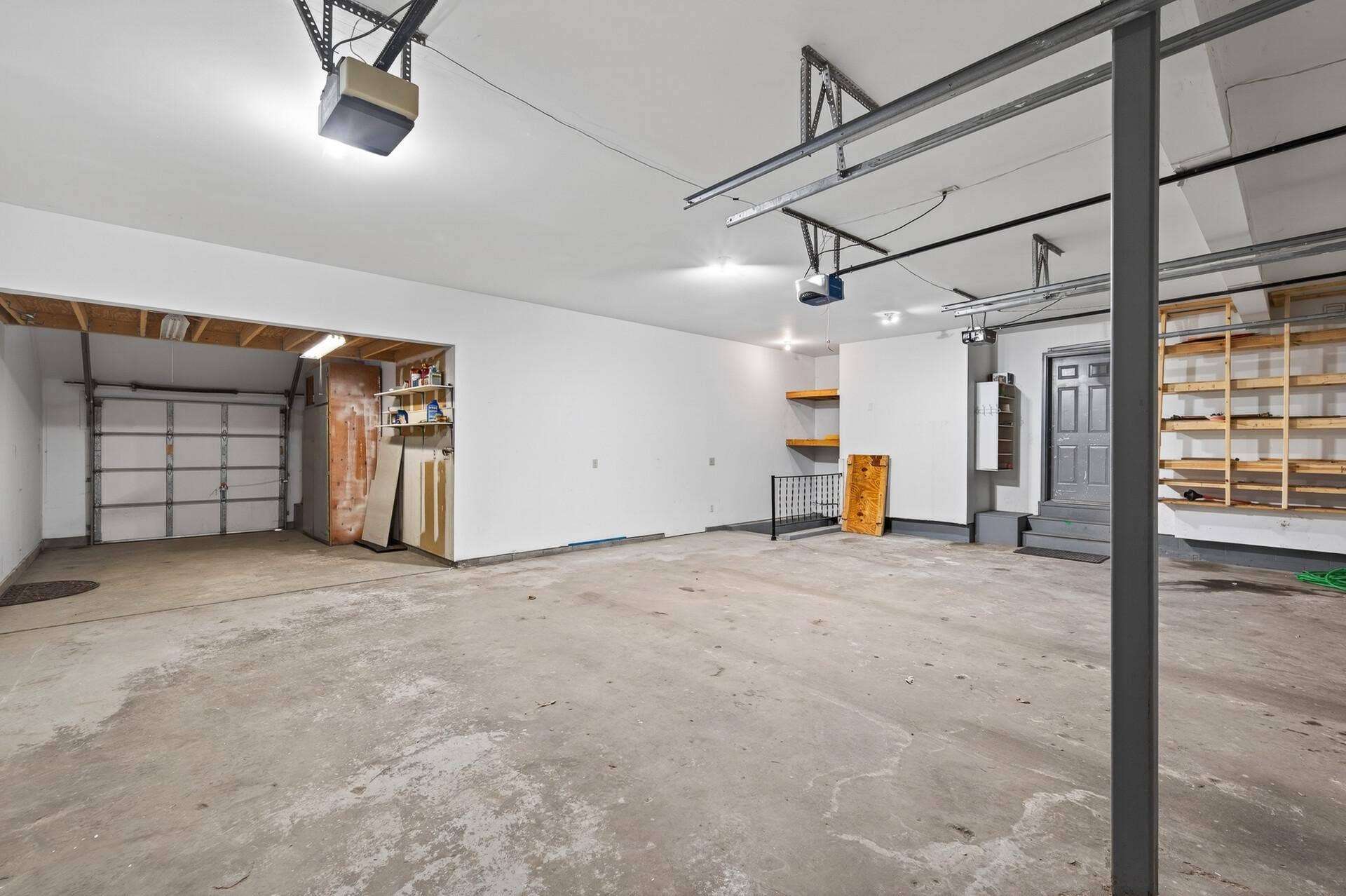 Extra storage space/exit to back yard