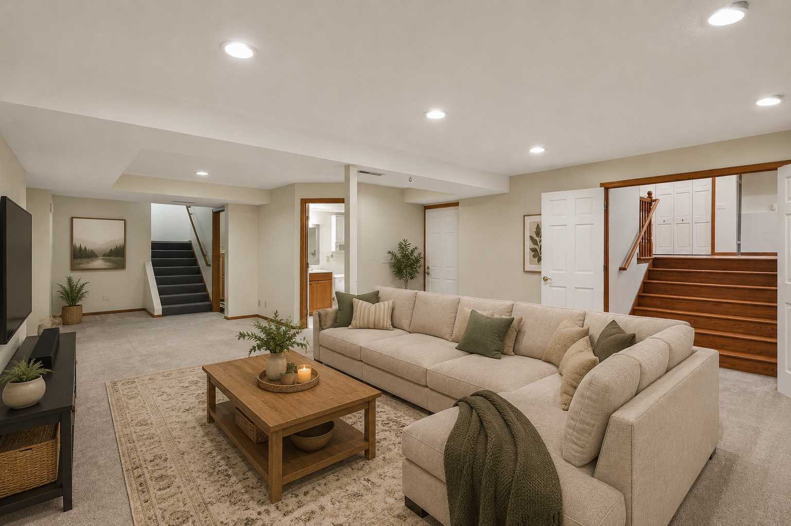 Lower level family room/flex space
