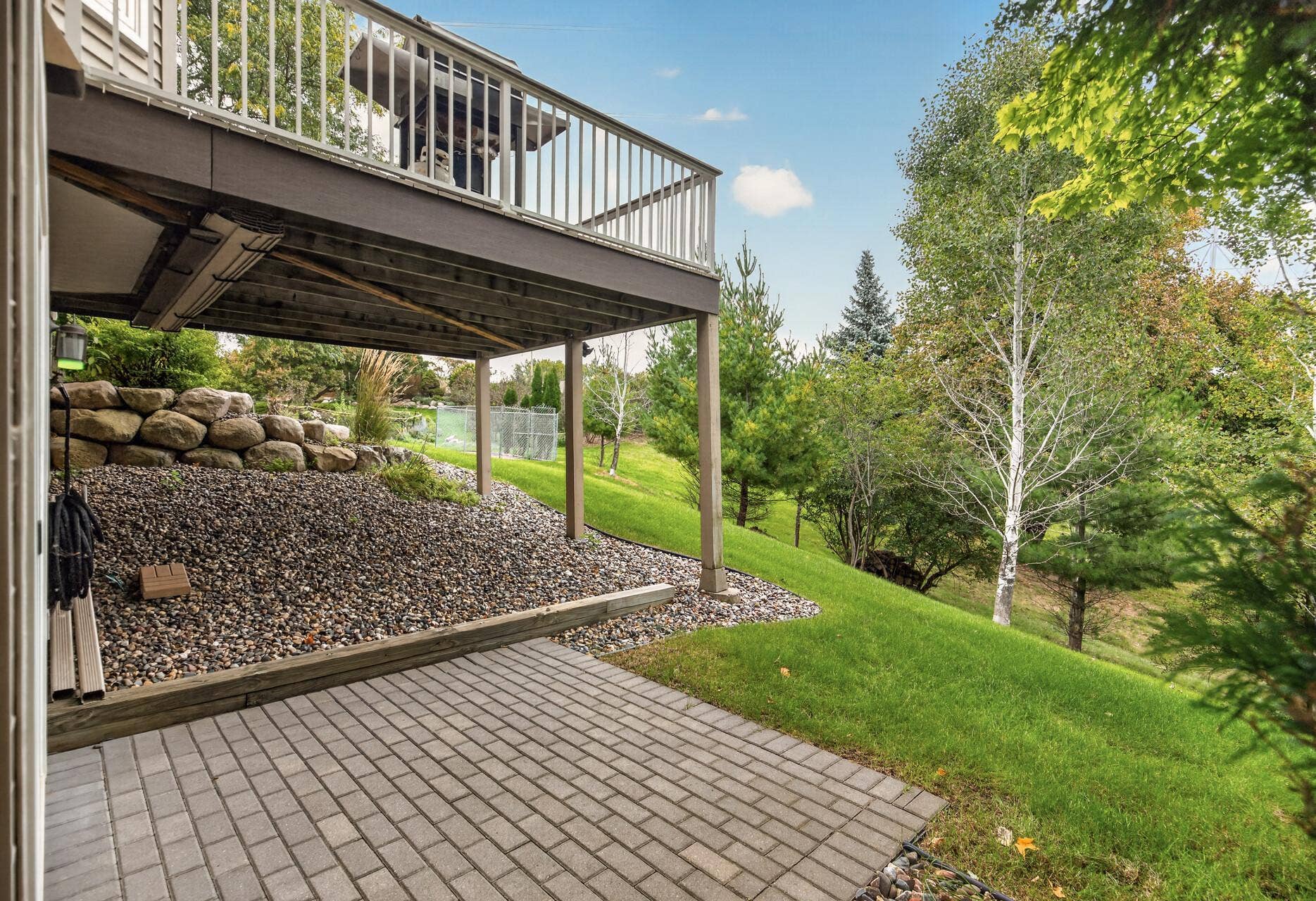 6585 Promontory Drive, Eden Prairie, MN 55346 Stone Patio off of Lower Level Walkout